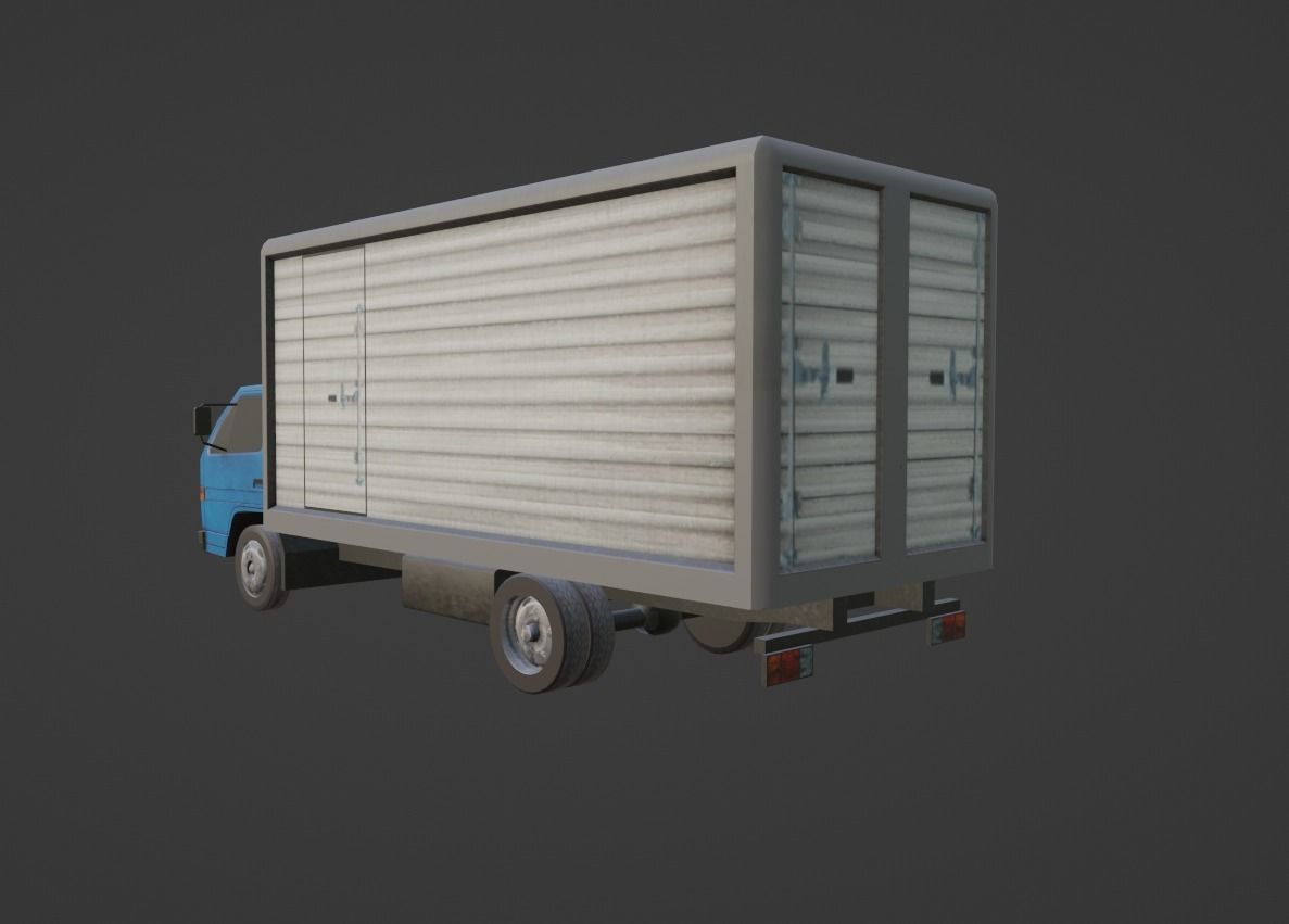 Isuzu ELF Low-poly 3D model_6
