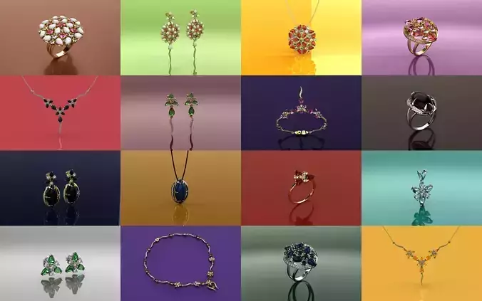 Fusion Flowers Collection - 3D Jewelry 