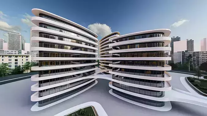 University Complex Building  3D model