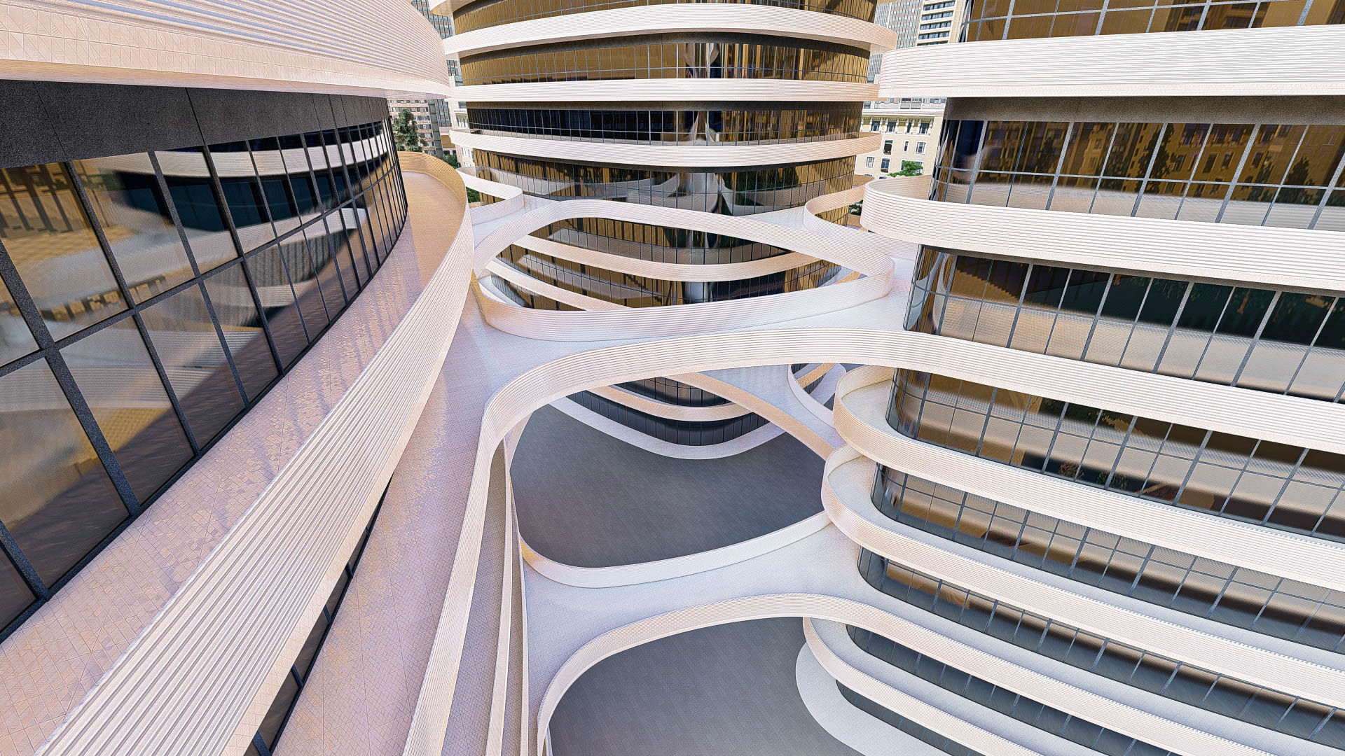 University Complex Building  3D model_7