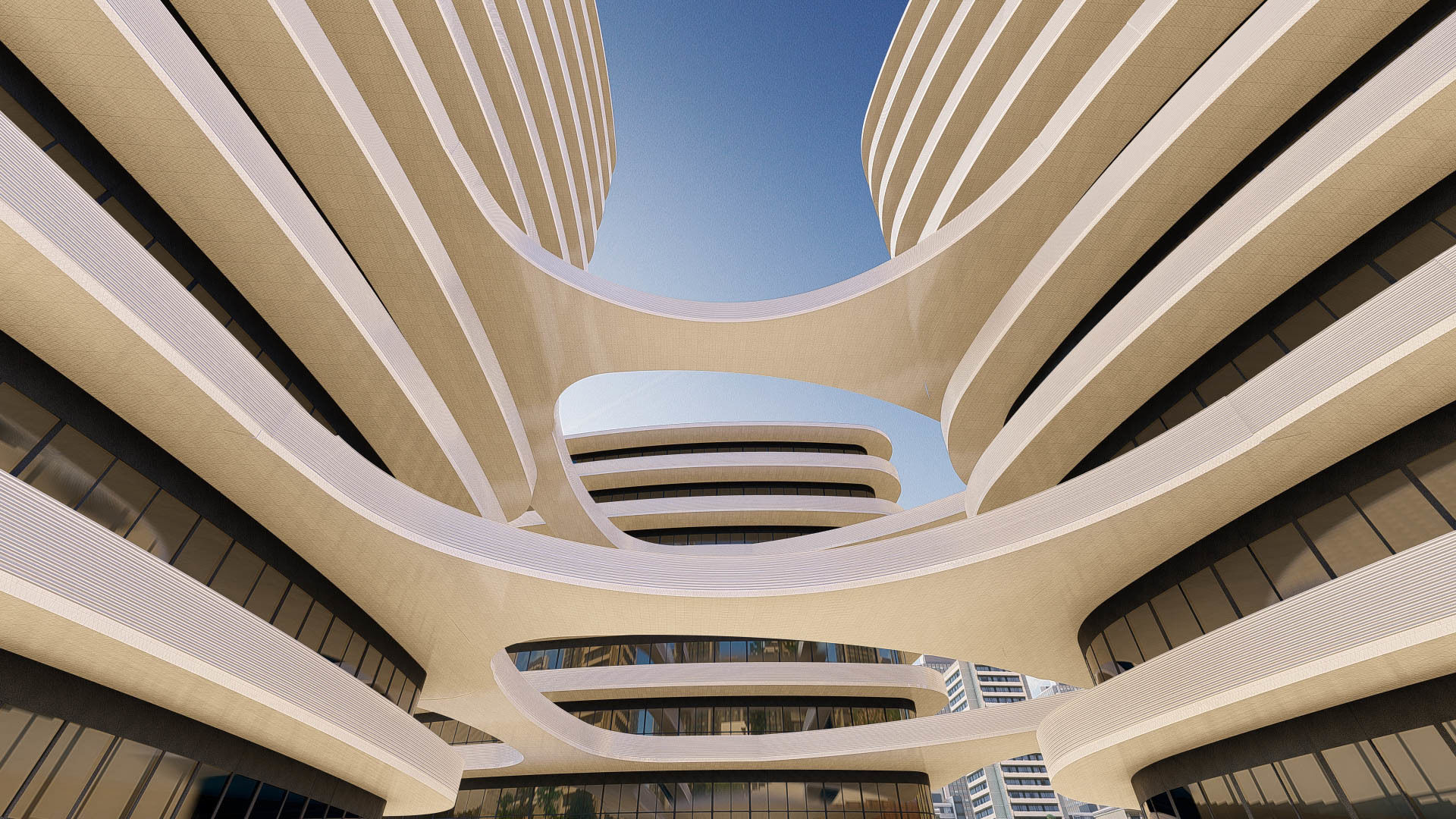 University Complex Building  3D model_6