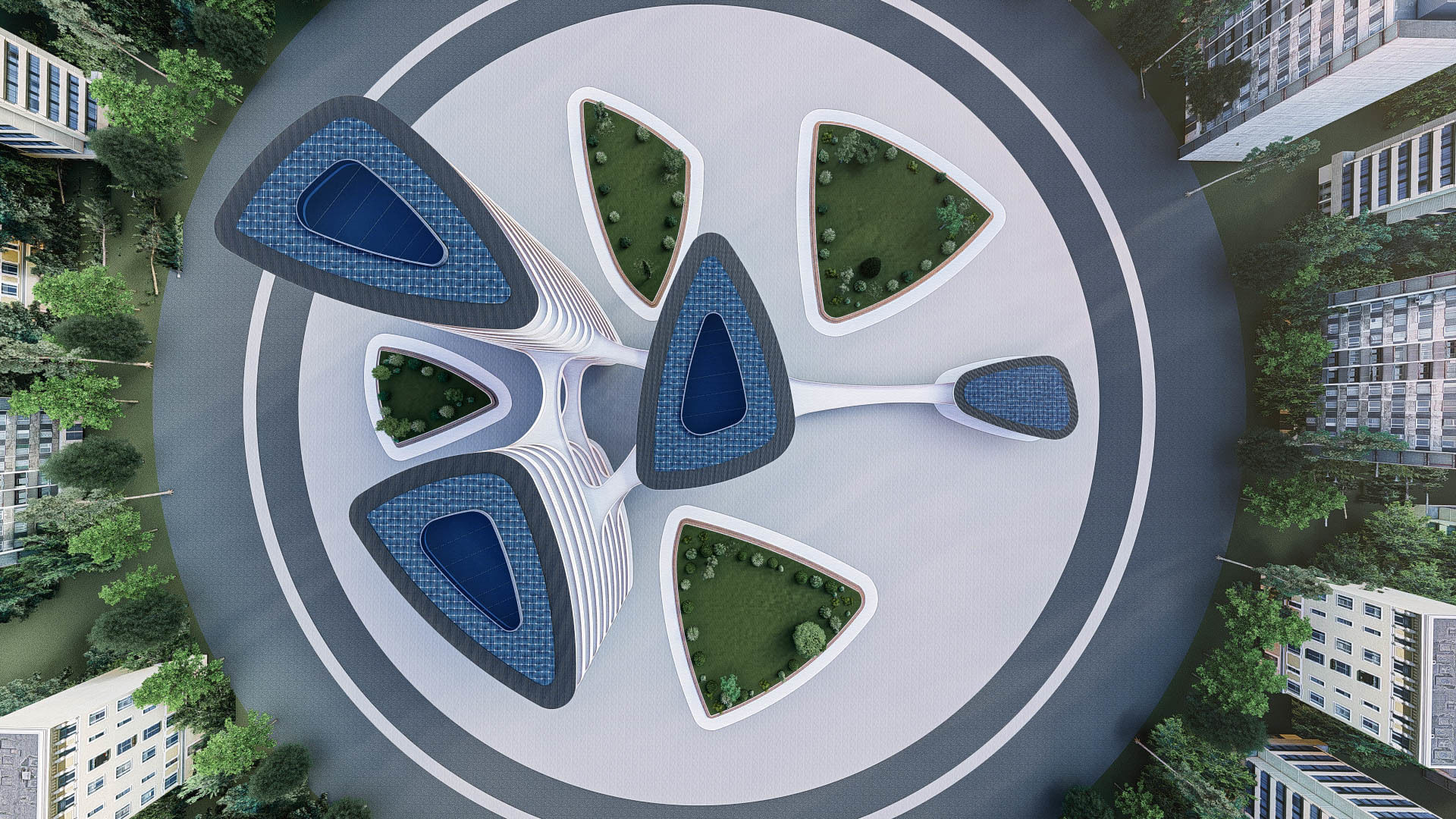 University Complex Building  3D model_1