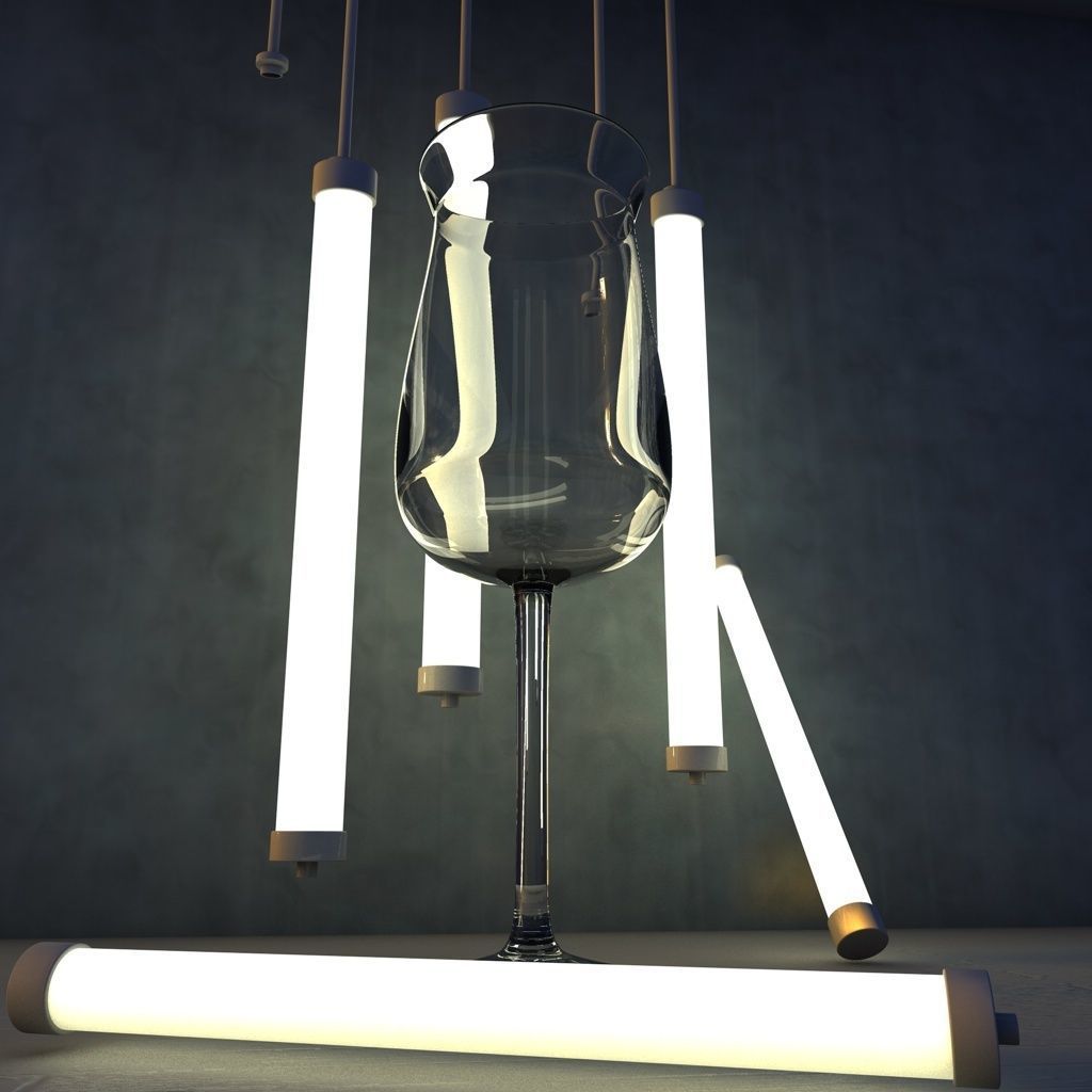 Wine glass Riesling Dry Champagne cocktail barware 3D model_7