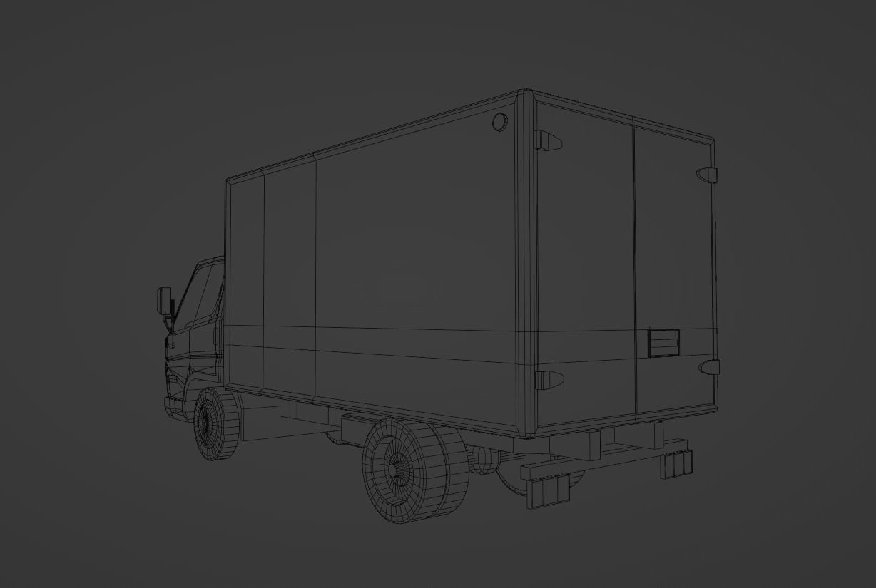 Hyundai HD 45 Low-poly 3D model_4