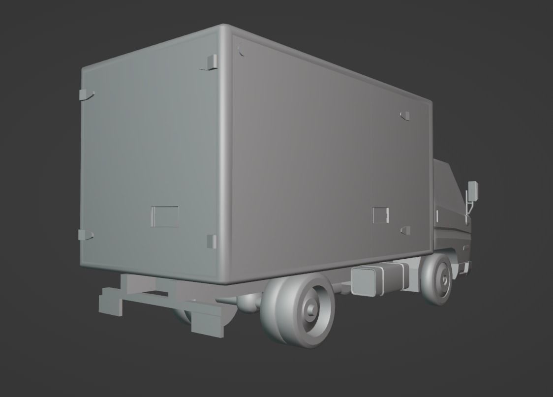 Hyundai HD 45 Low-poly 3D model_3