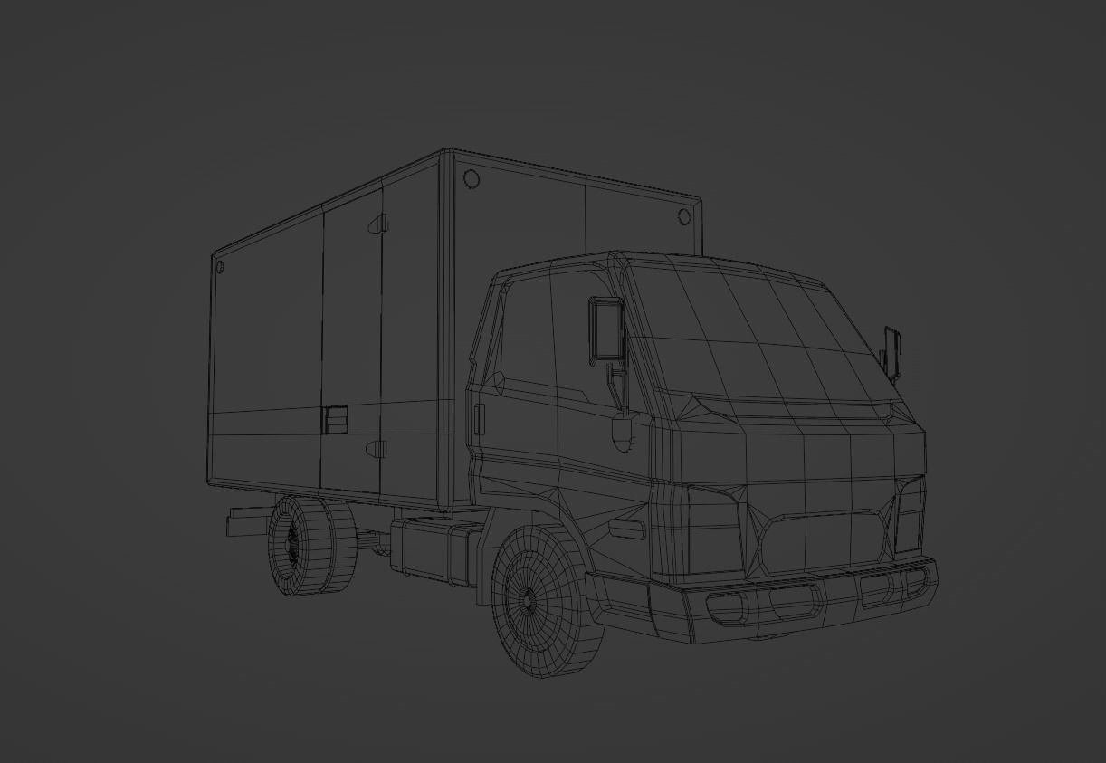 Hyundai HD 45 Low-poly 3D model_1