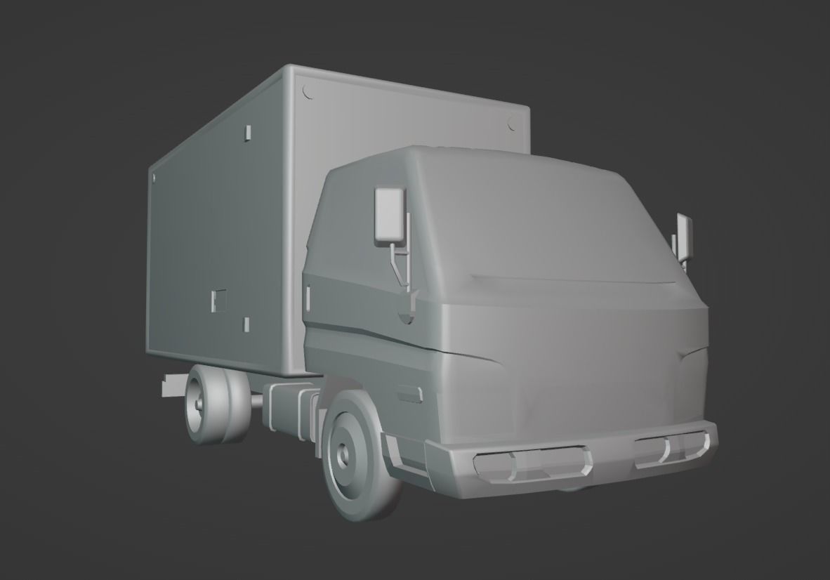 Hyundai HD 45 Low-poly 3D model_5