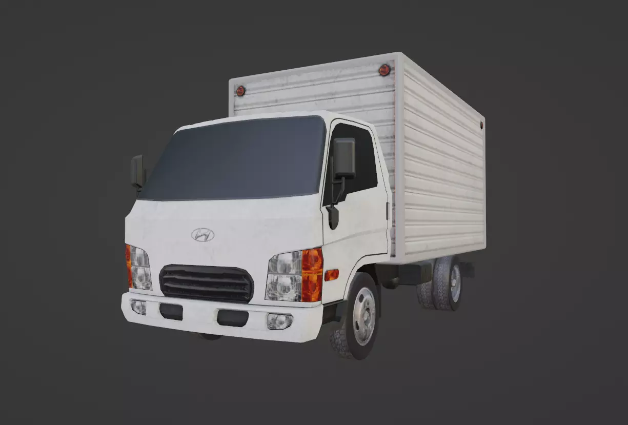 Hyundai HD 45 Low-poly 3D model_0