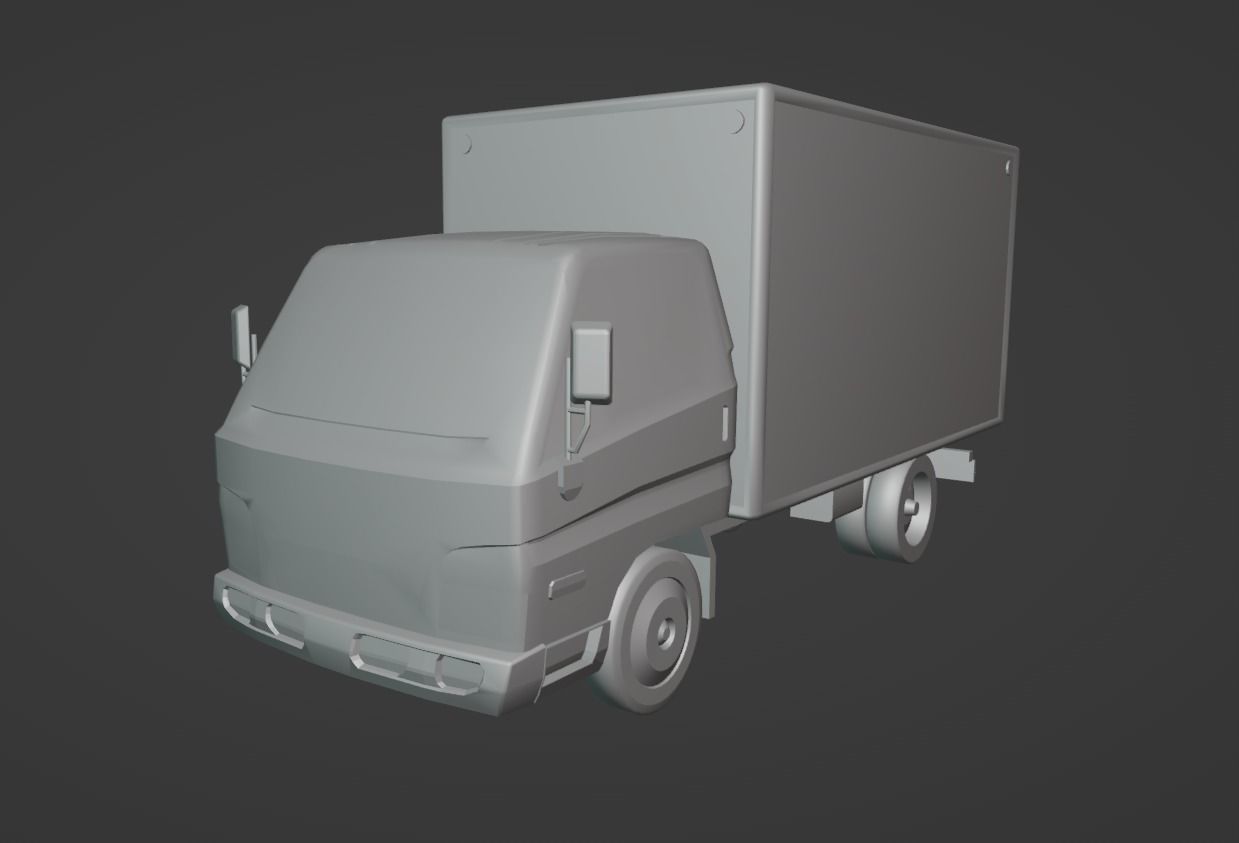 Hyundai HD 45 Low-poly 3D model_10