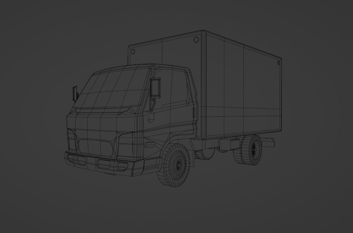 Hyundai HD 45 Low-poly 3D model_6