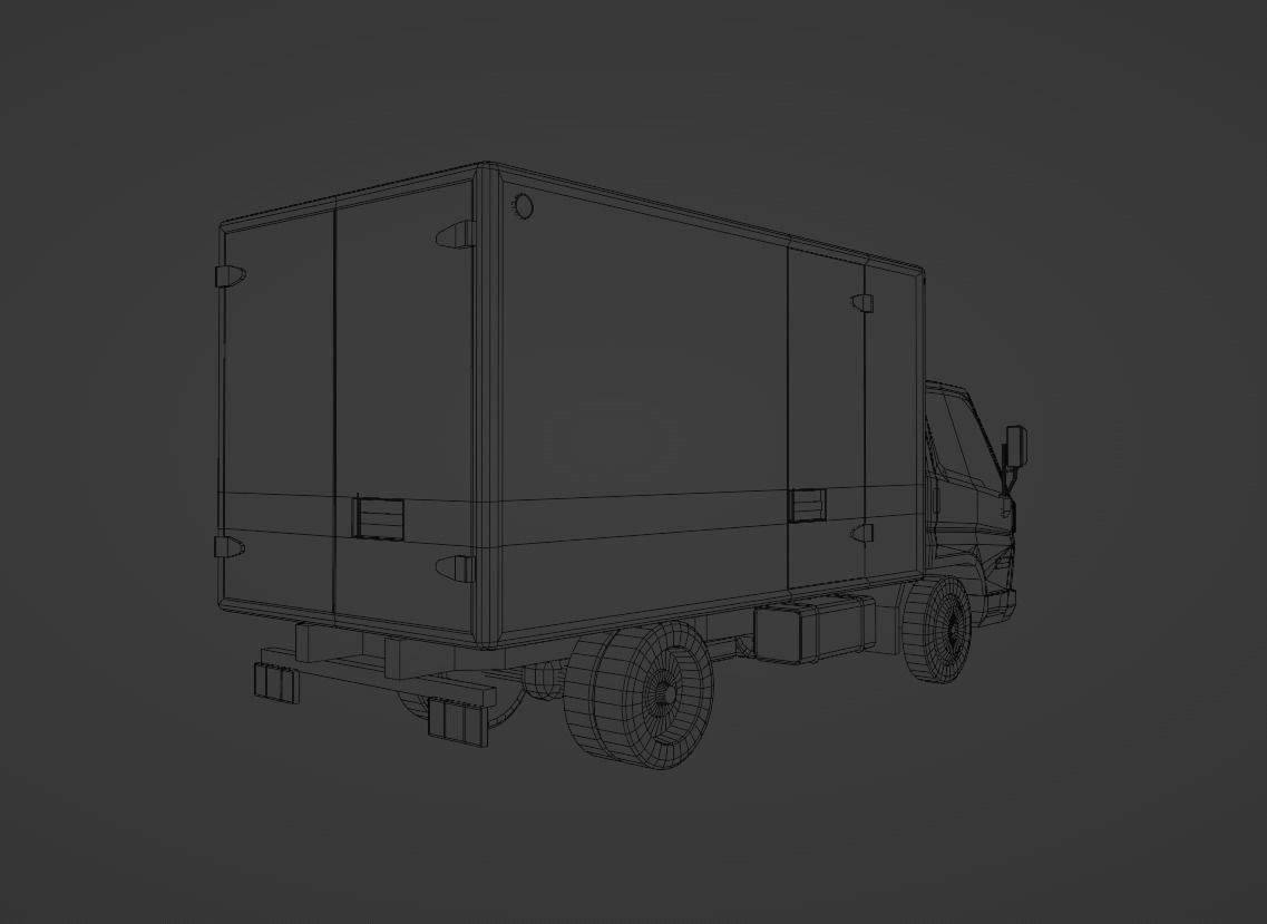 Hyundai HD 45 Low-poly 3D model_8