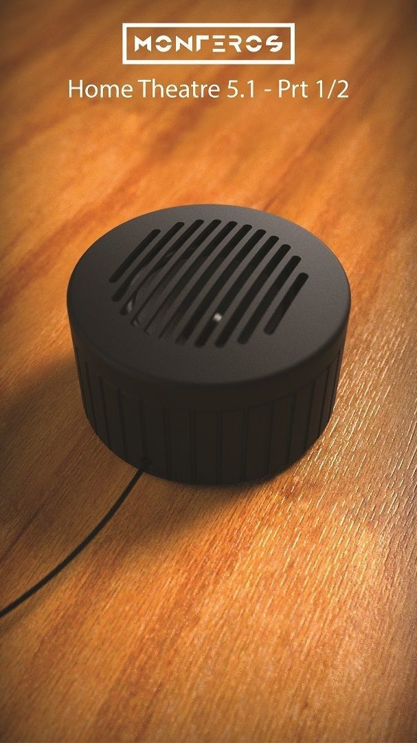 Home theater speaker Prt 1 of 2 3D model 3D printable CGTrader