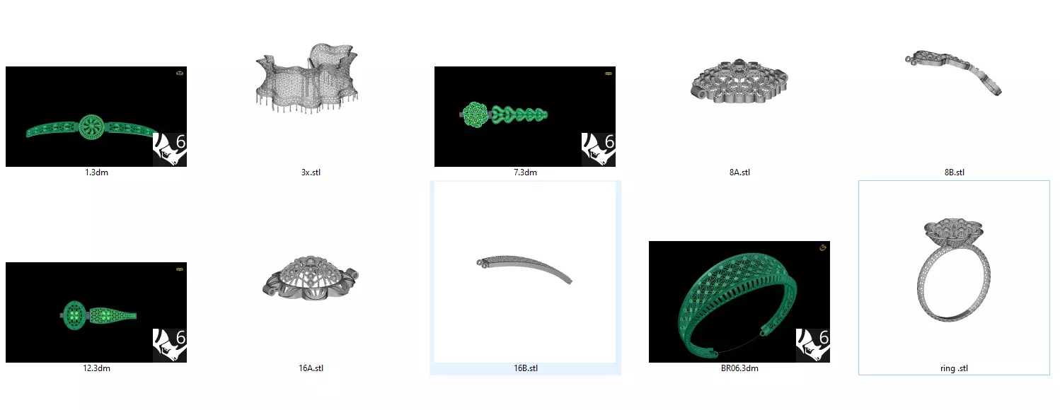 BRACELET AND RING 3D print model