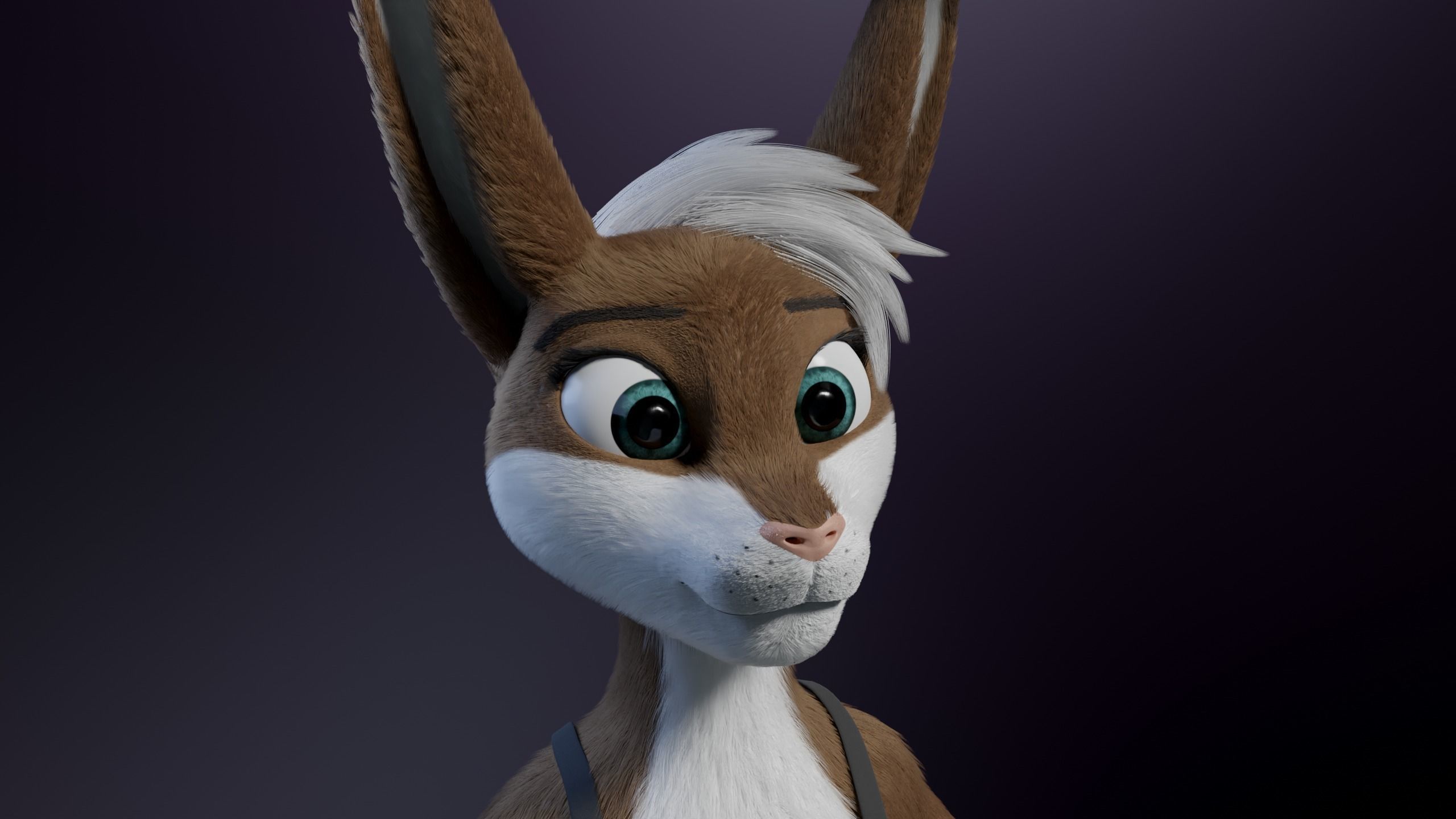 Carly Anthro Rabbit 3D model_2