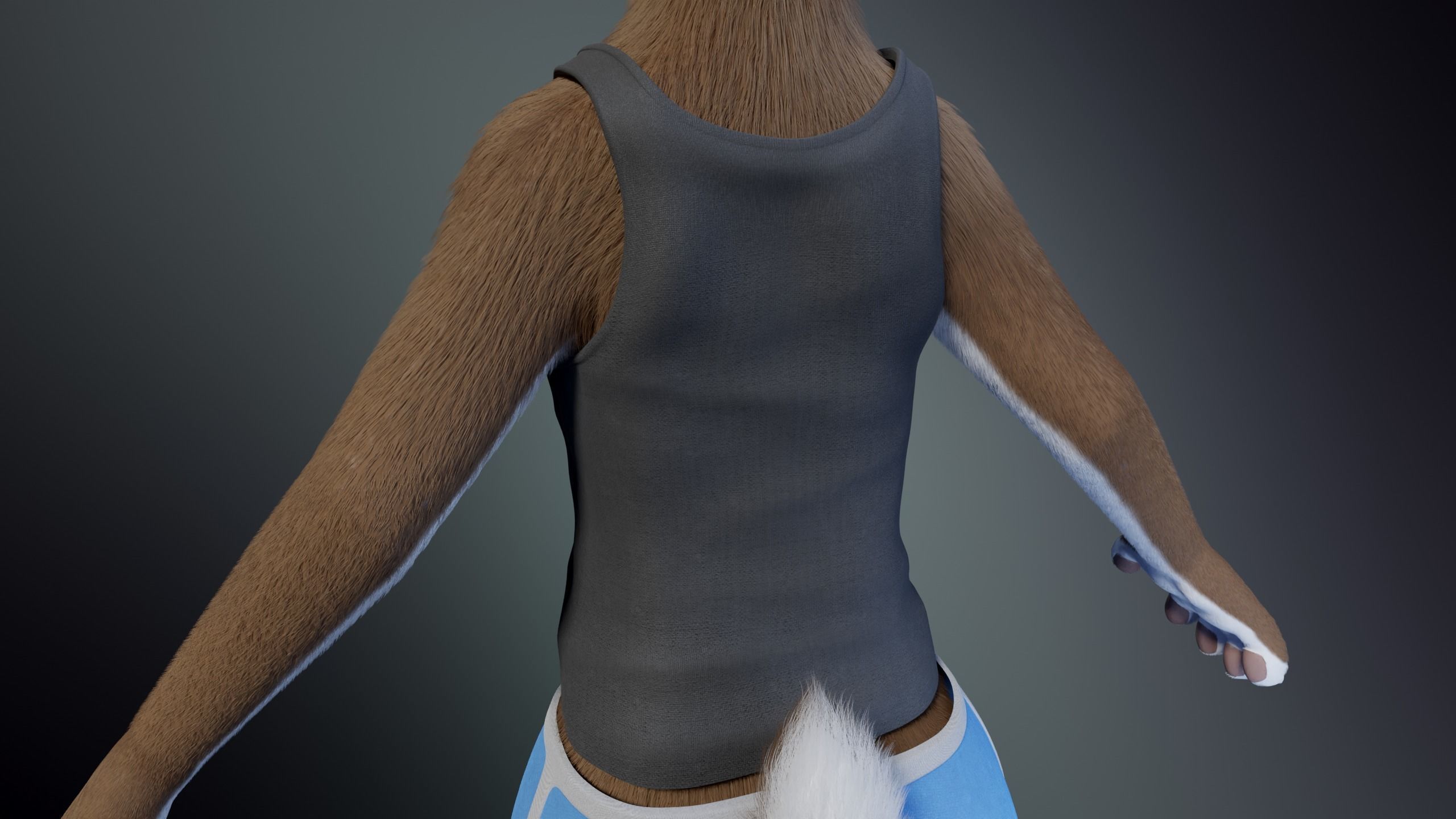 Carly Anthro Rabbit 3D model_30