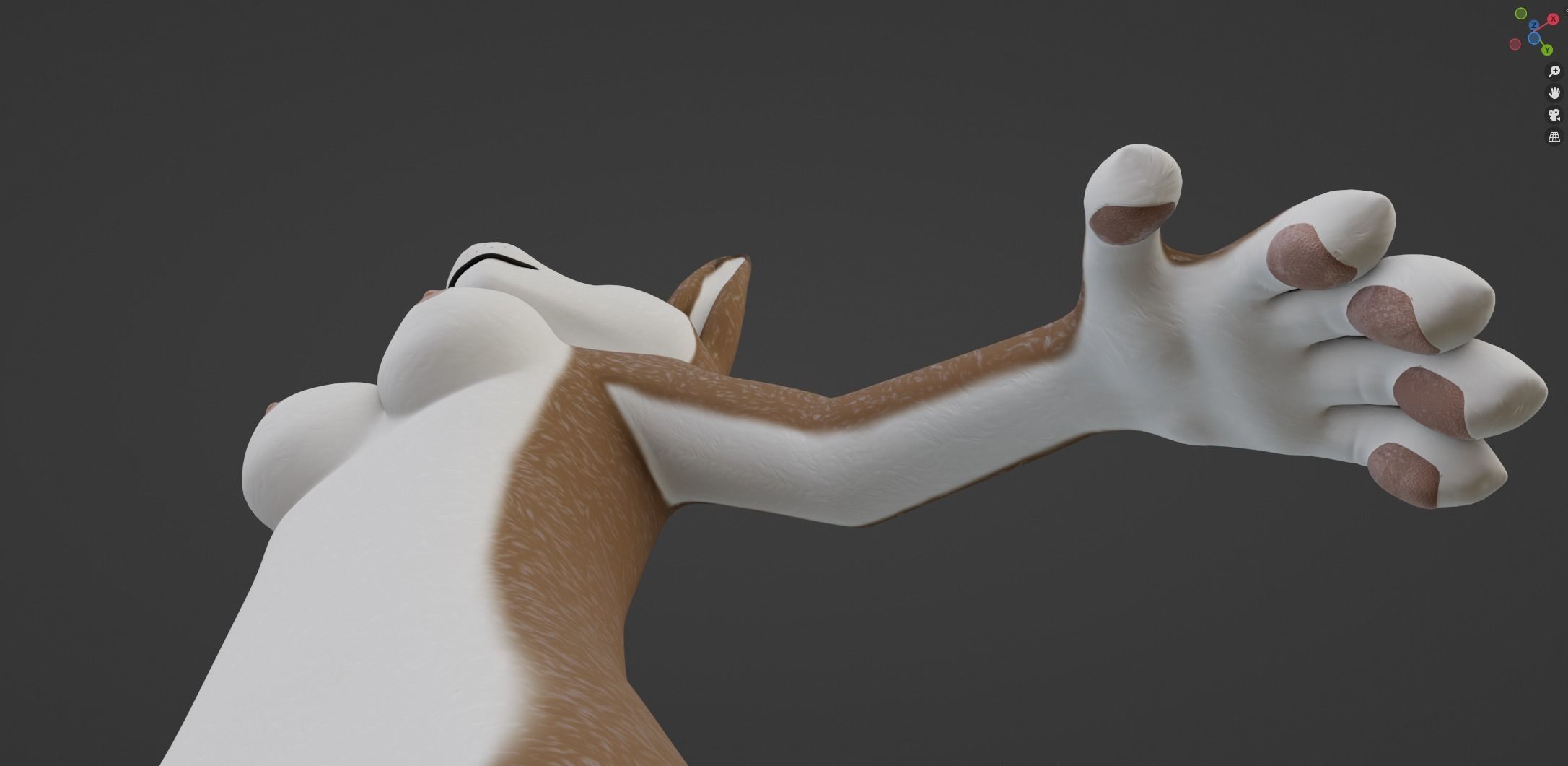 Carly Anthro Rabbit 3D model_53