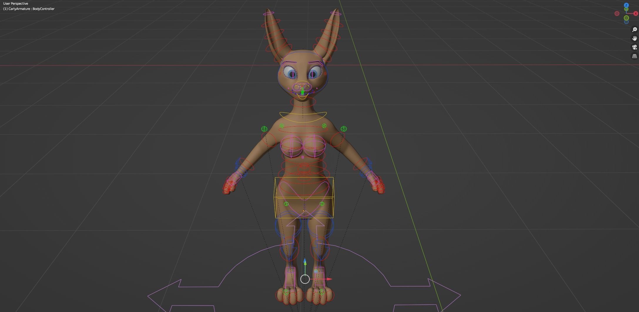 Carly Anthro Rabbit 3D model_40