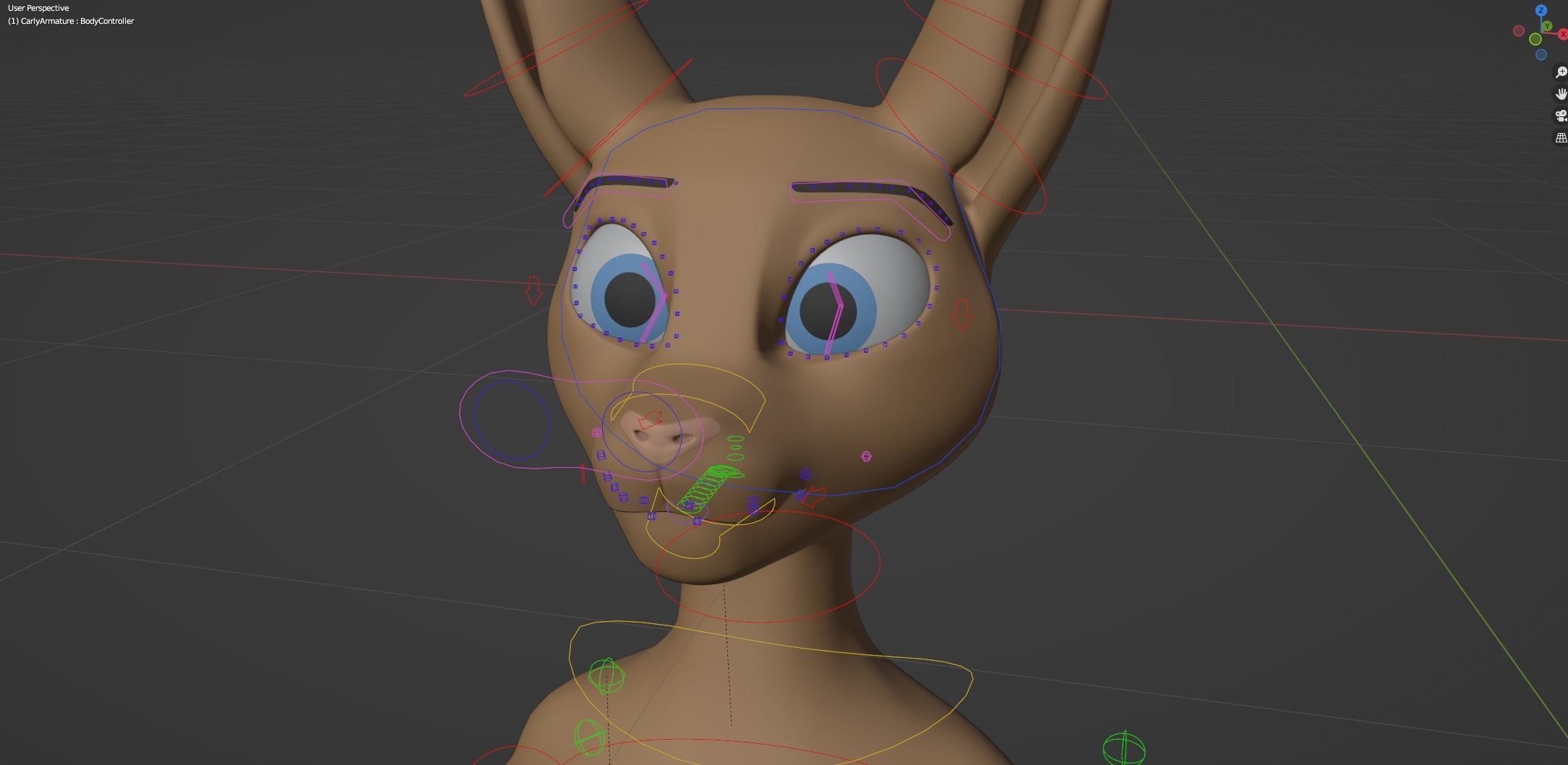 Carly Anthro Rabbit 3D model_46