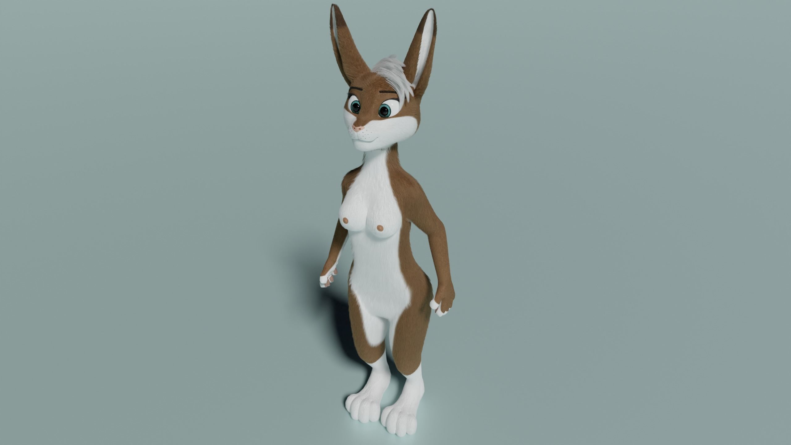 Carly Anthro Rabbit 3D model_38