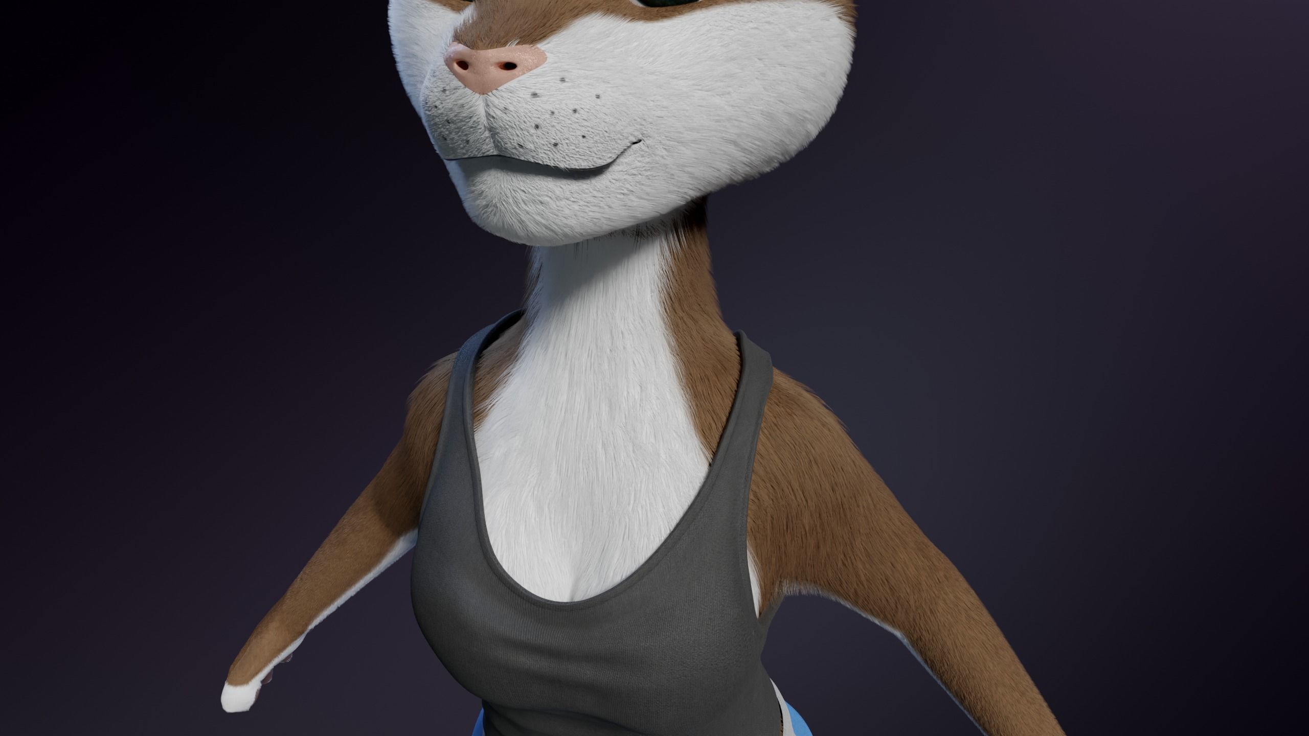 Carly Anthro Rabbit 3D model_31