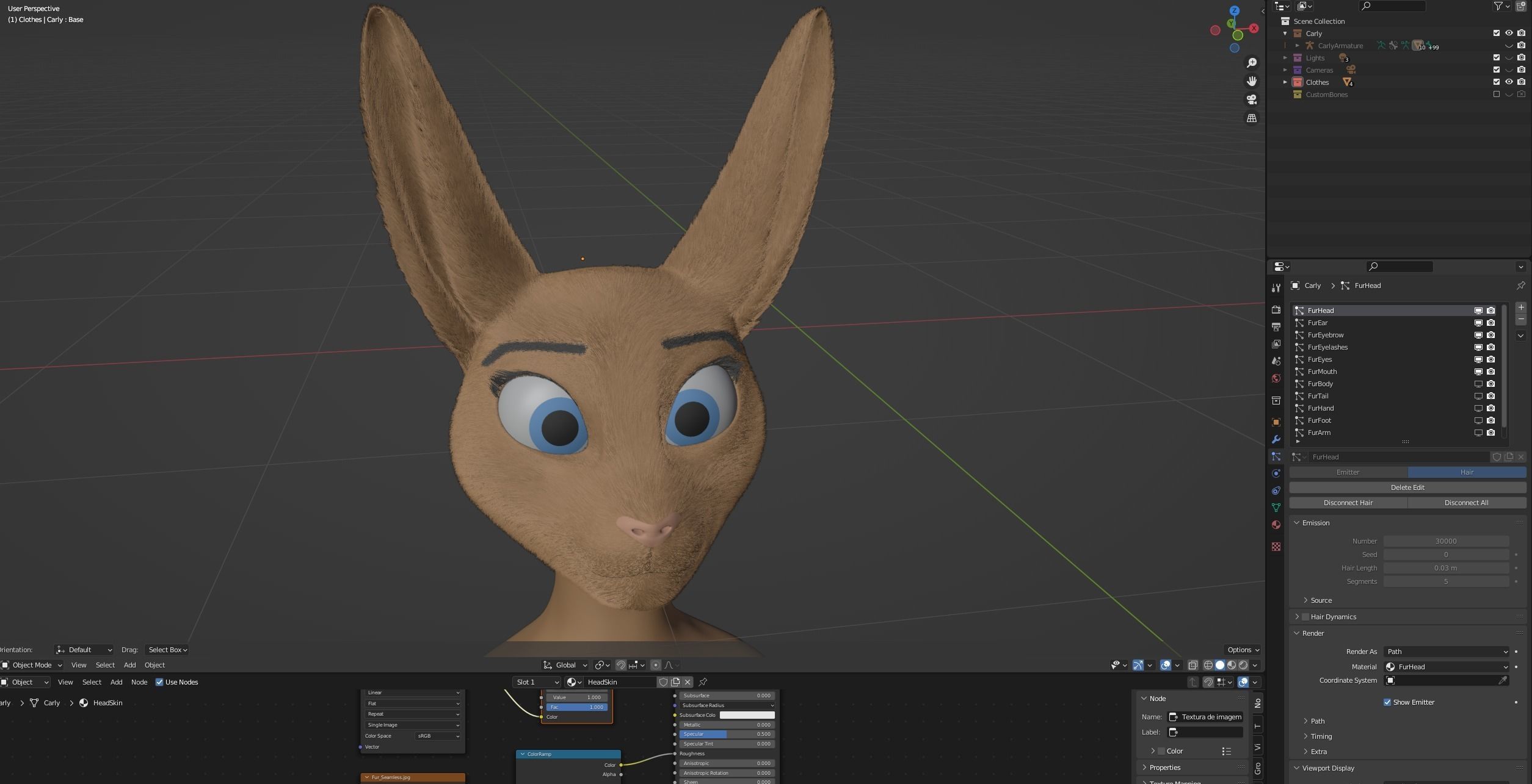Carly Anthro Rabbit 3D model_103