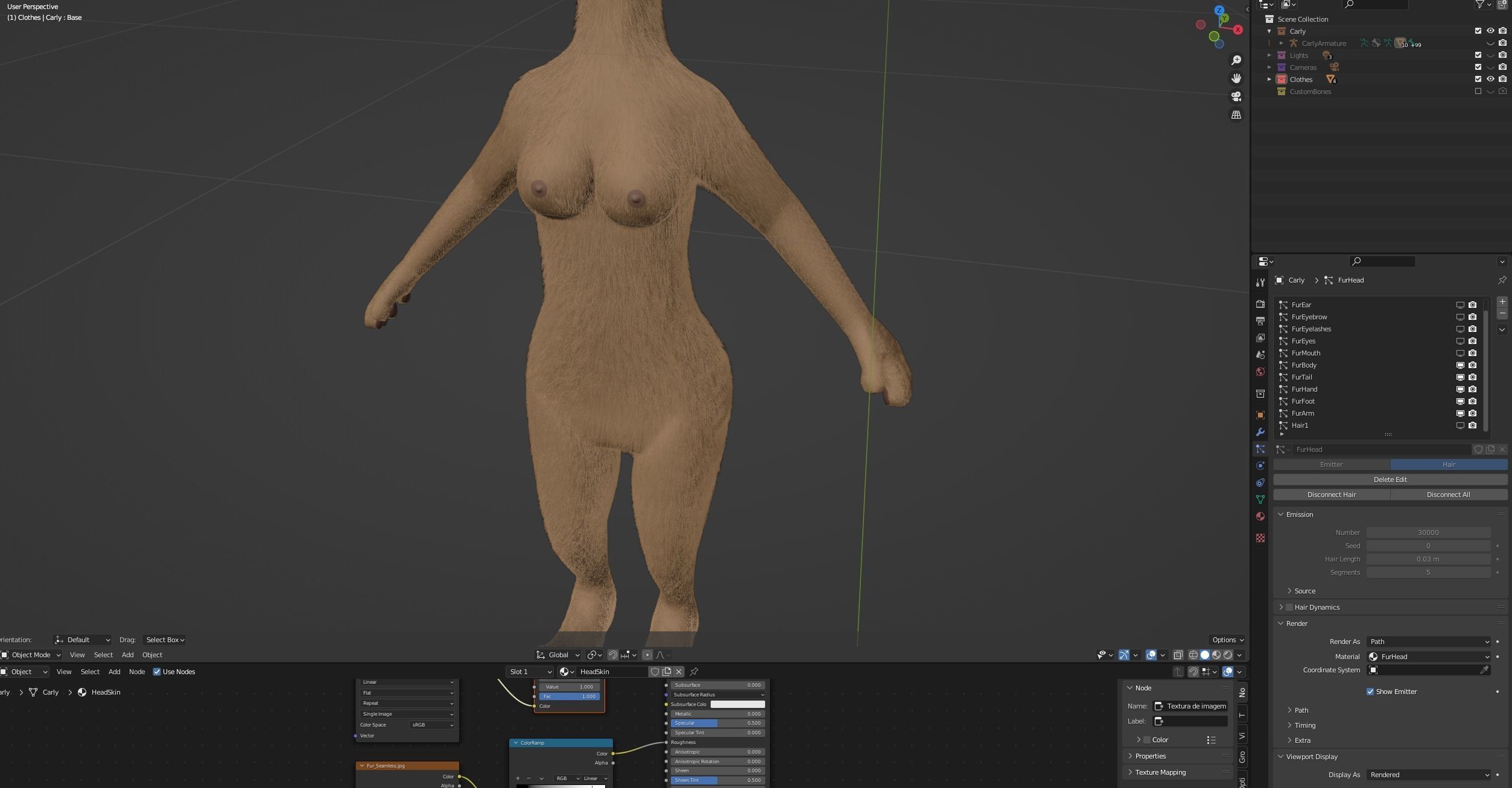 Carly Anthro Rabbit 3D model_104