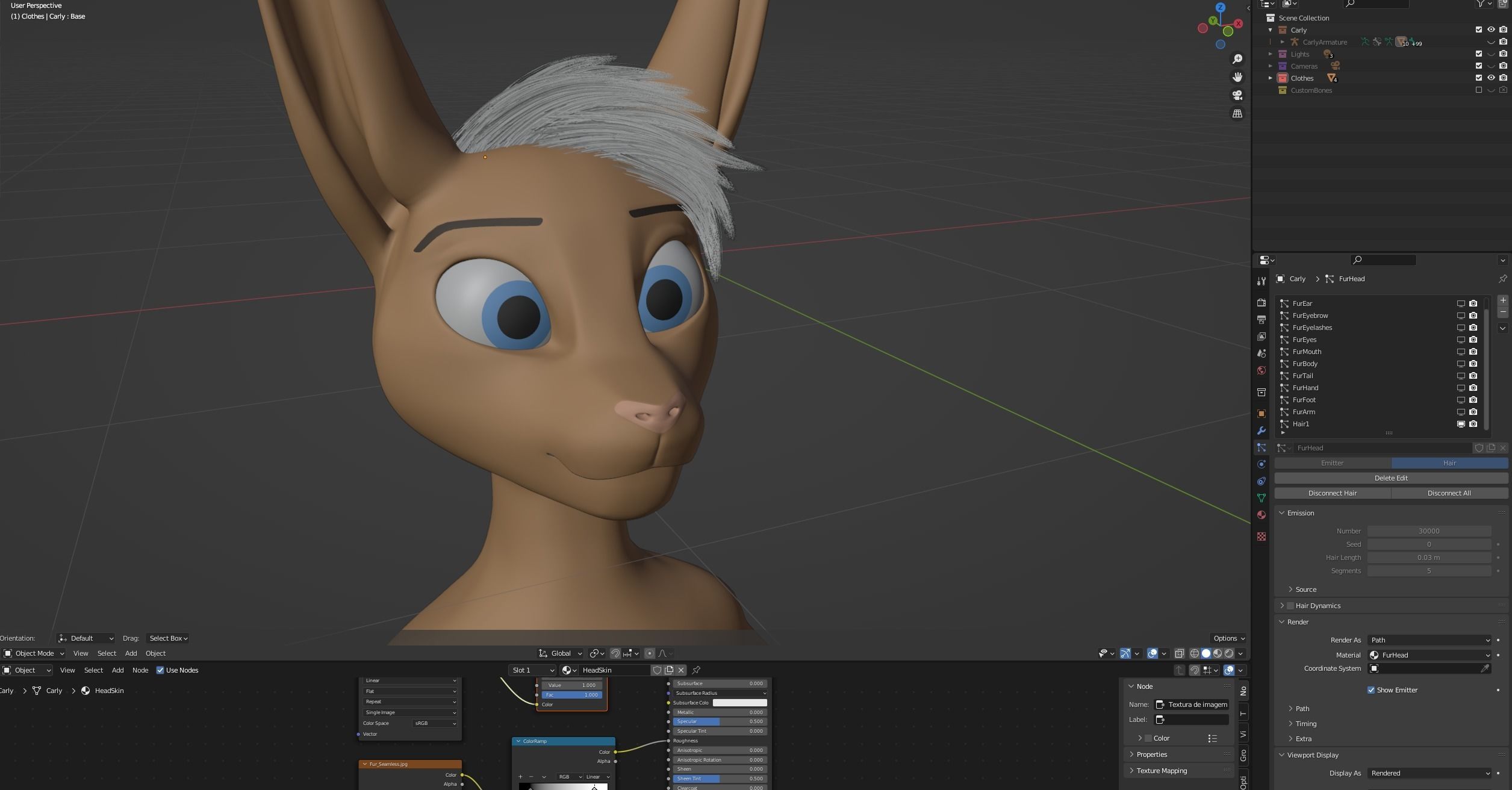 Carly Anthro Rabbit 3D model_106