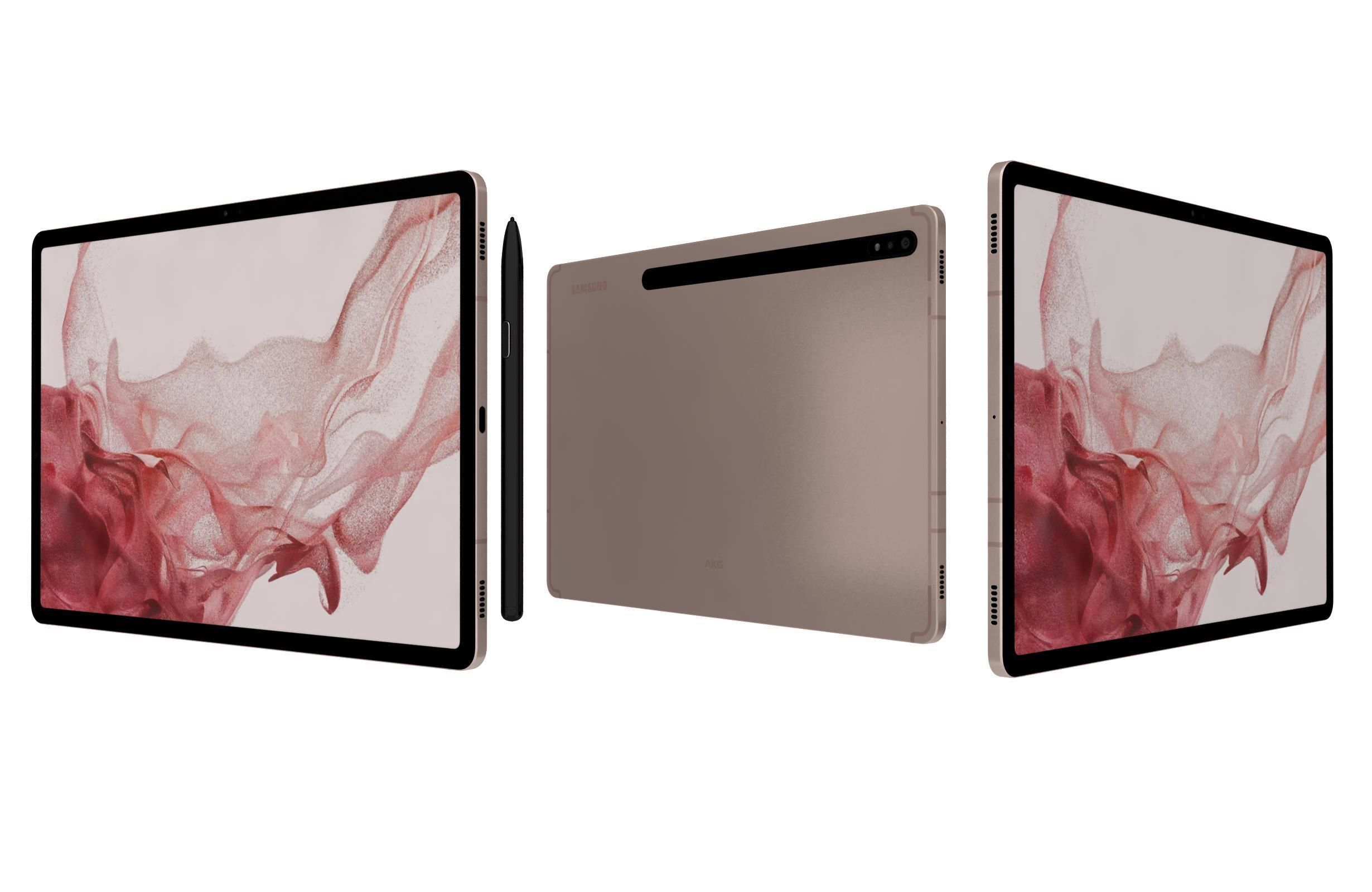 Samsung Galaxy Tab S8 All Colors 3D model_1