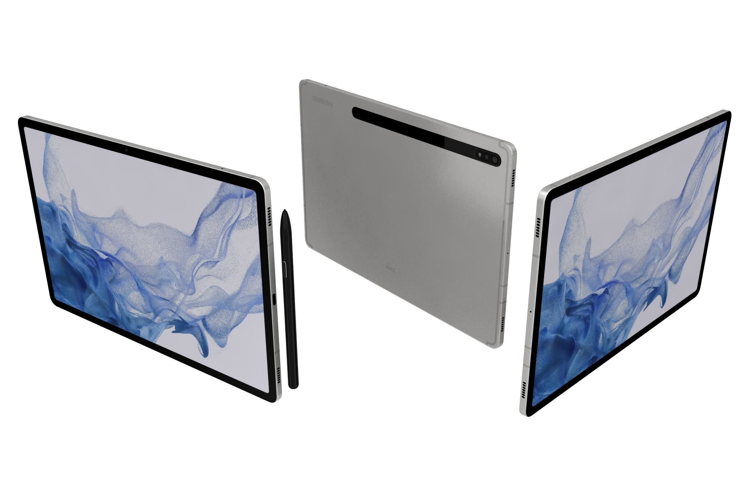 Samsung Galaxy Tab S8 All Colors 3D model_8