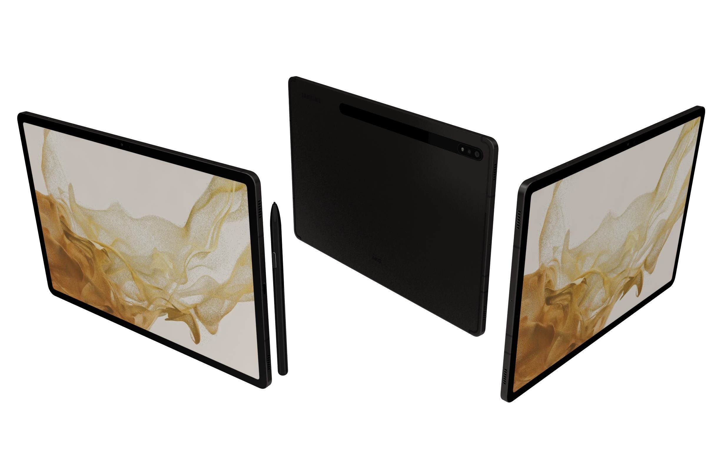Samsung Galaxy Tab S8 All Colors 3D model_9