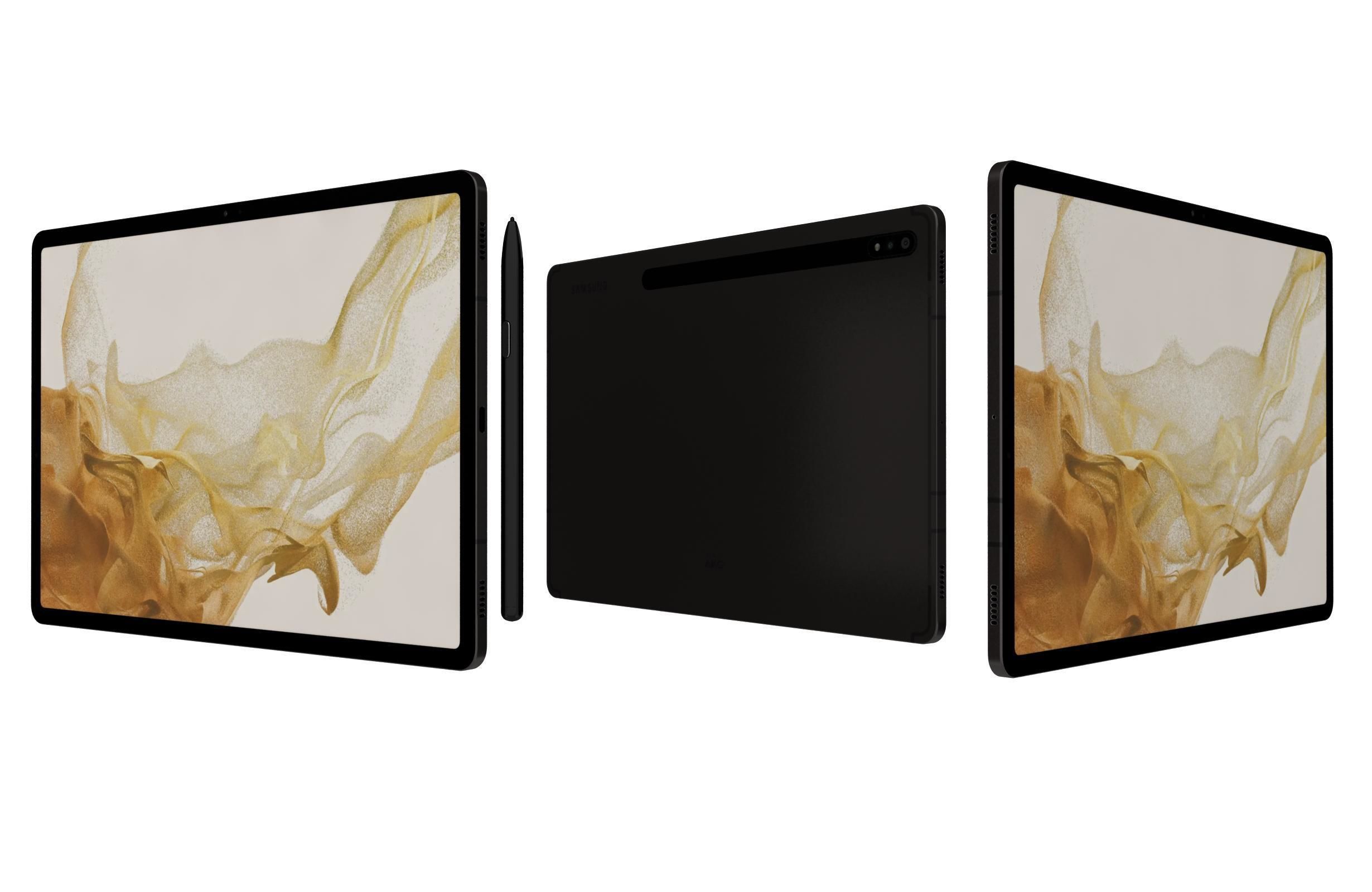 Samsung Galaxy Tab S8 All Colors 3D model_3