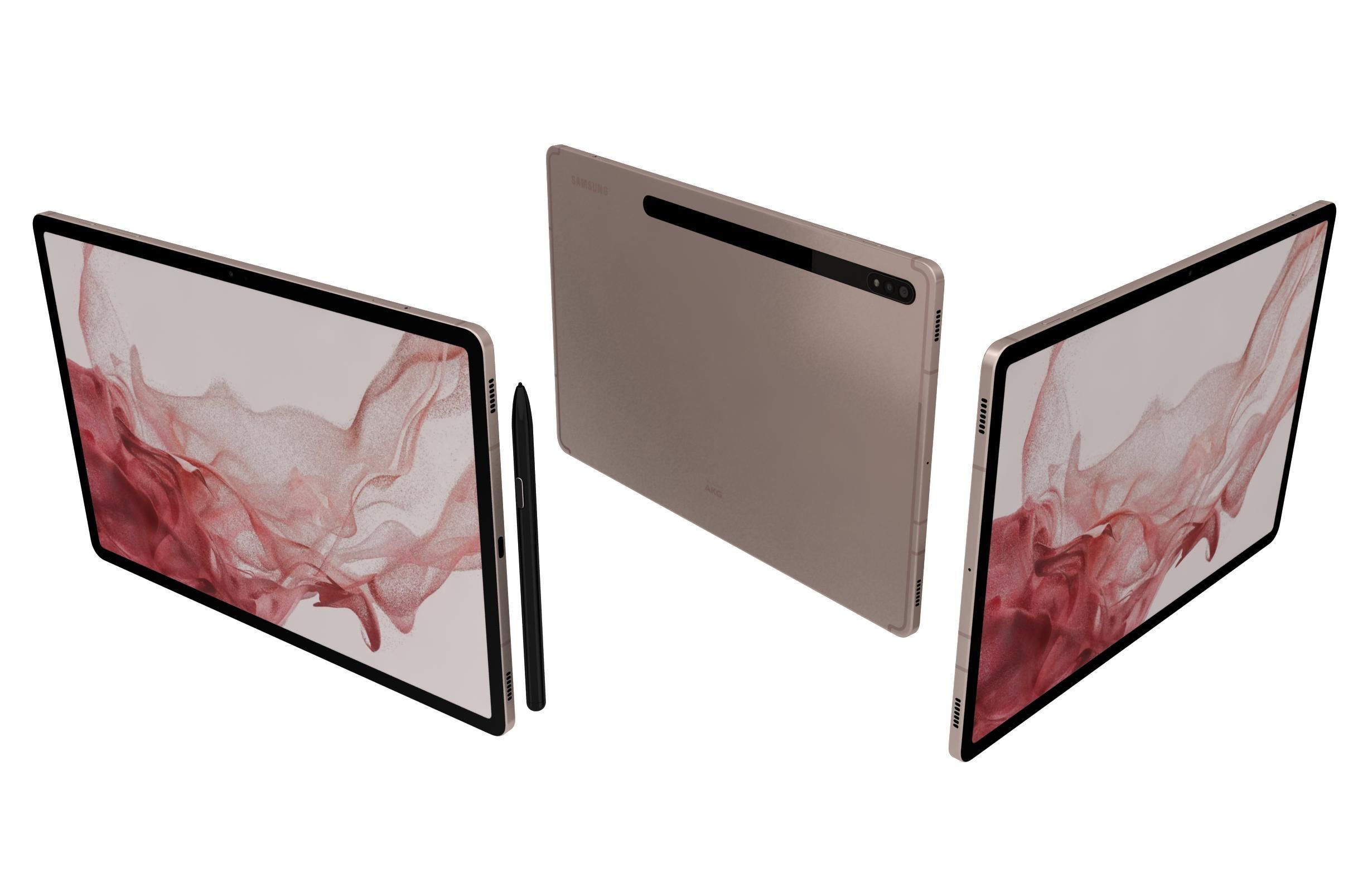 Samsung Galaxy Tab S8 All Colors 3D model_7