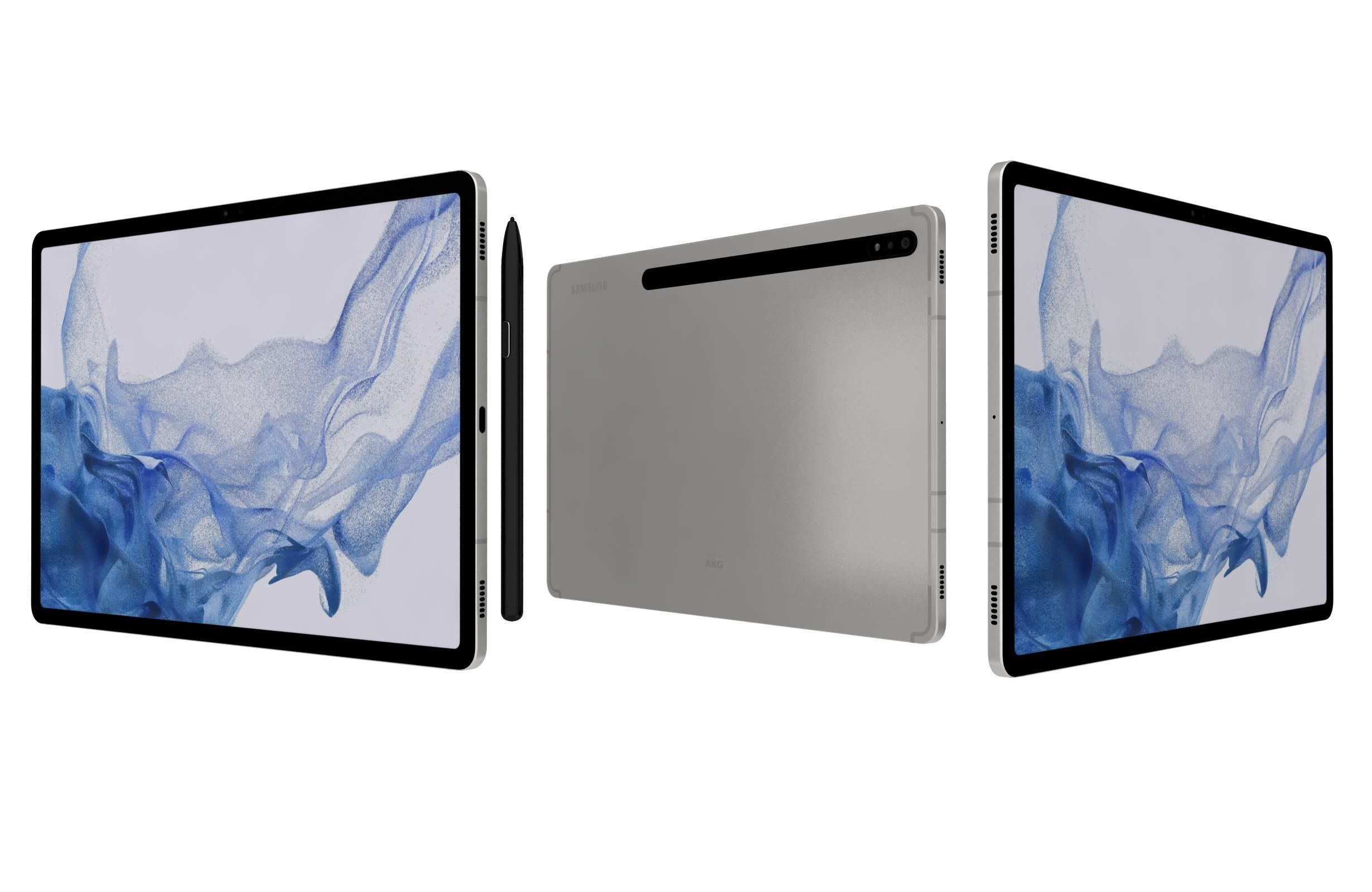 Samsung Galaxy Tab S8 All Colors 3D model_2