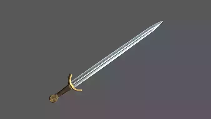Gondor Sword - The Lord of the Rings Low-poly 3D model