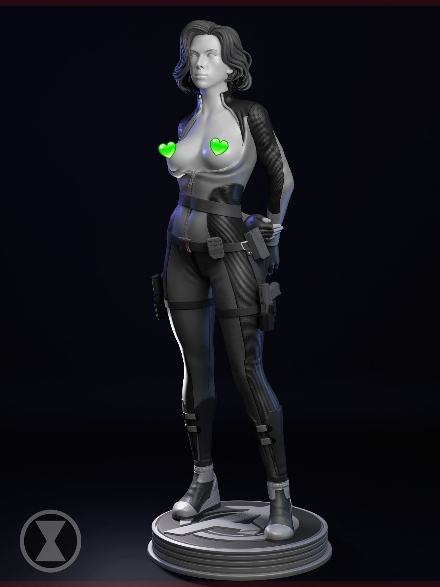 Agent Natasha Romanoff Black Widow 3D print model_7