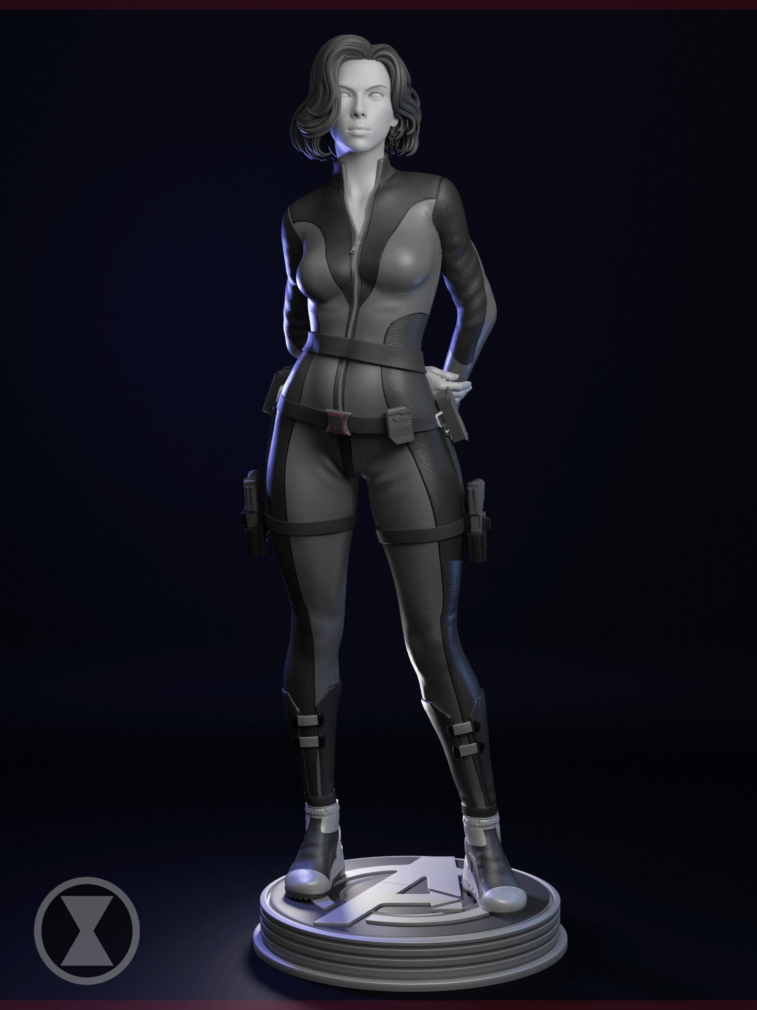 Agent Natasha Romanoff Black Widow 3D print model_1