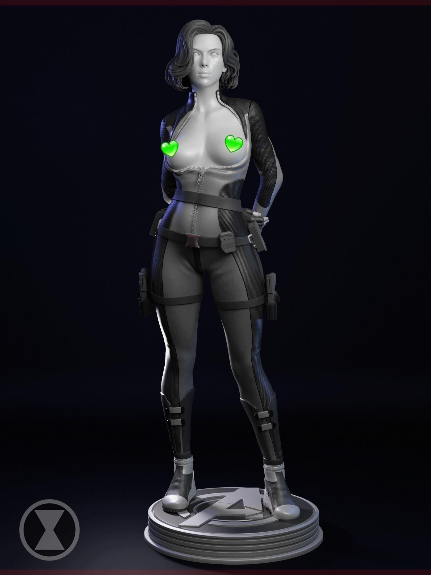 Agent Natasha Romanoff Black Widow 3D print model_6