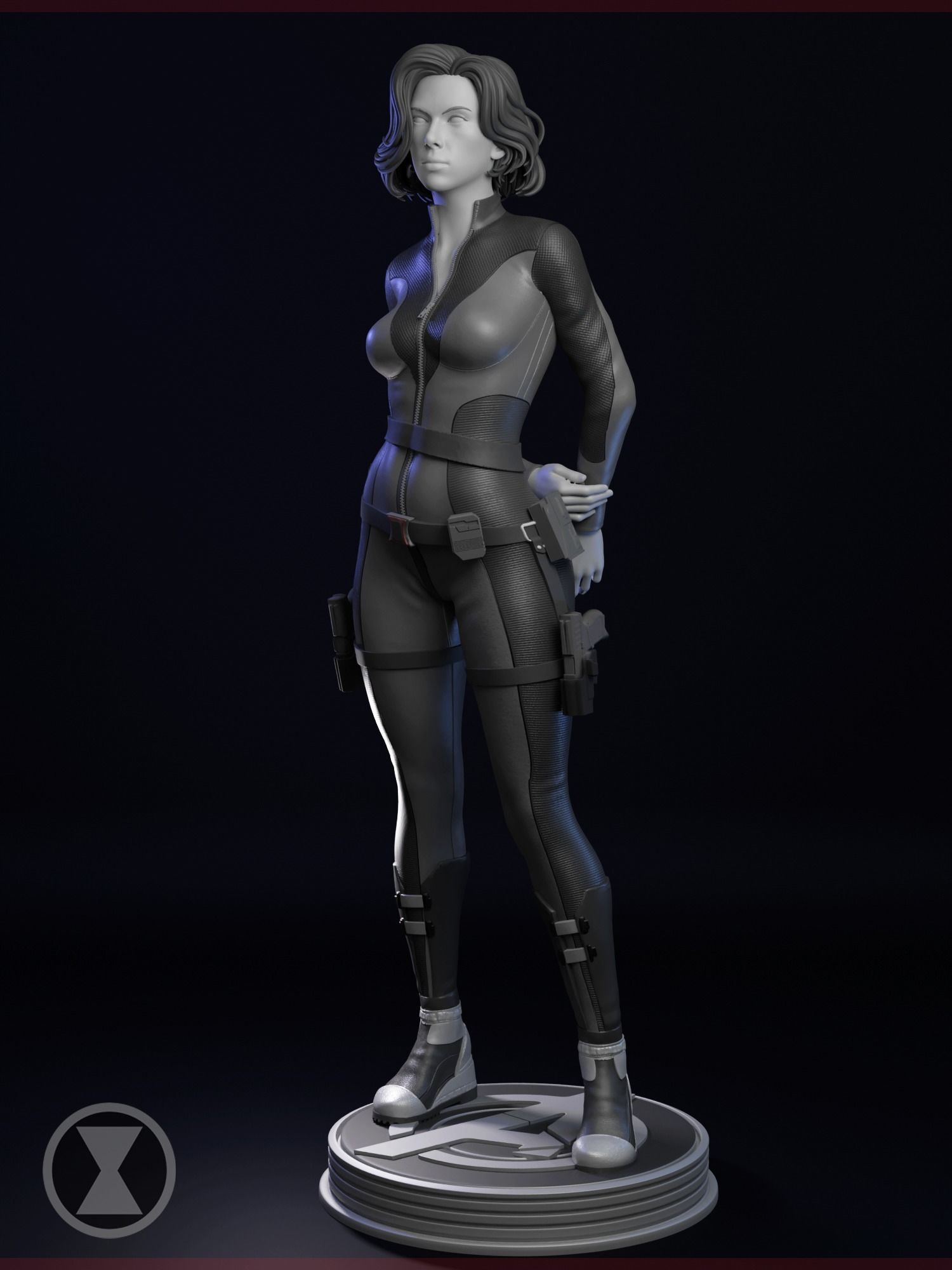 Agent Natasha Romanoff Black Widow 3D print model_3