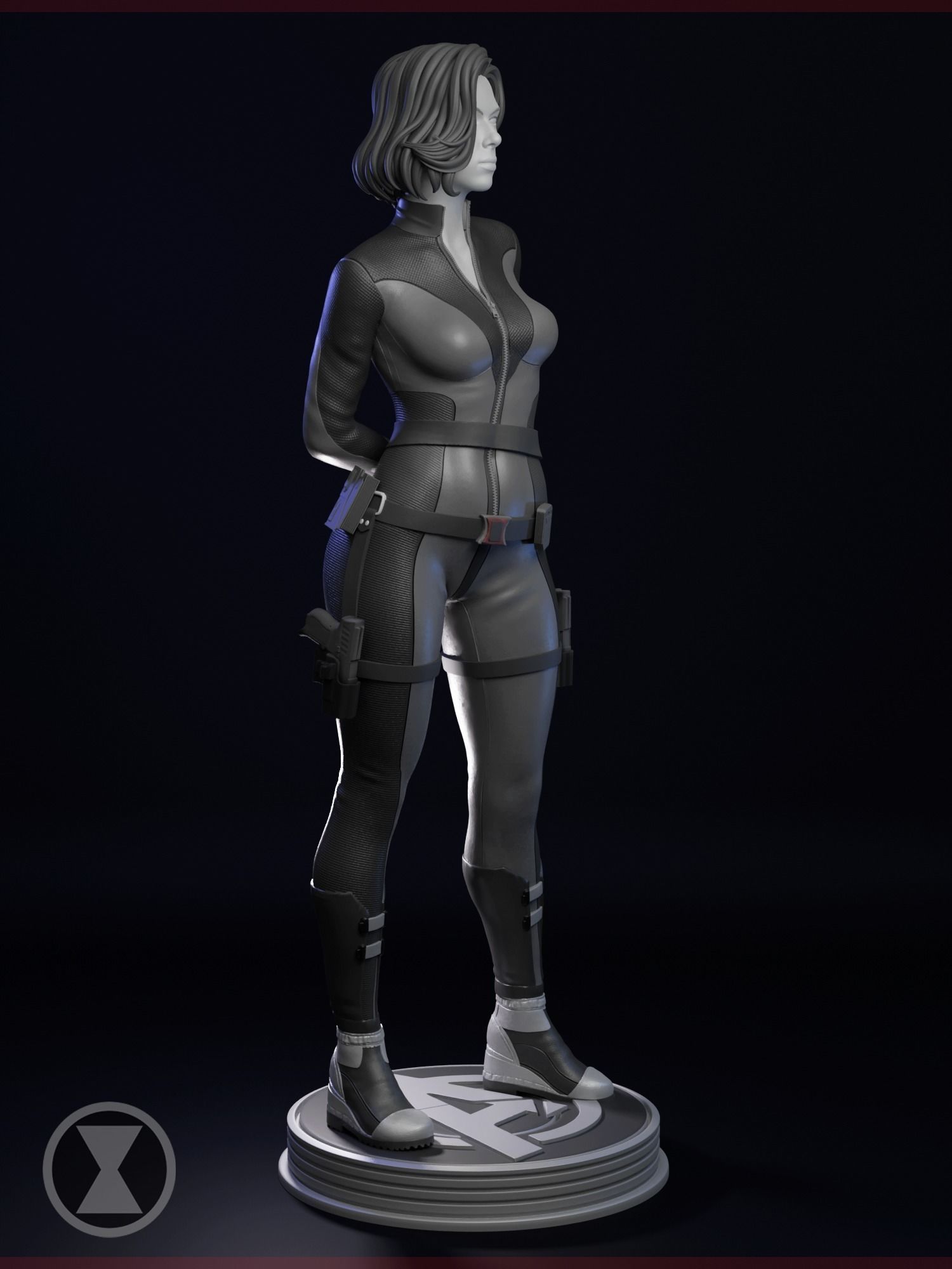 Agent Natasha Romanoff Black Widow 3D print model_4