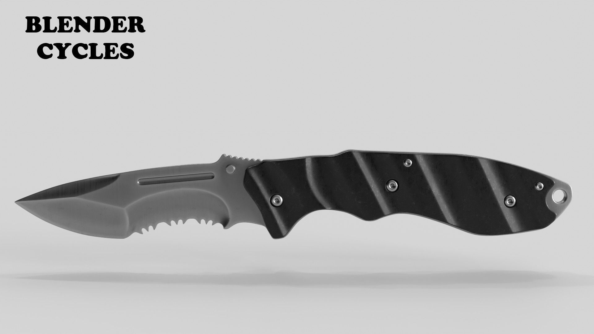 Combat Tactical Knife v2 Low-poly 3D model_12