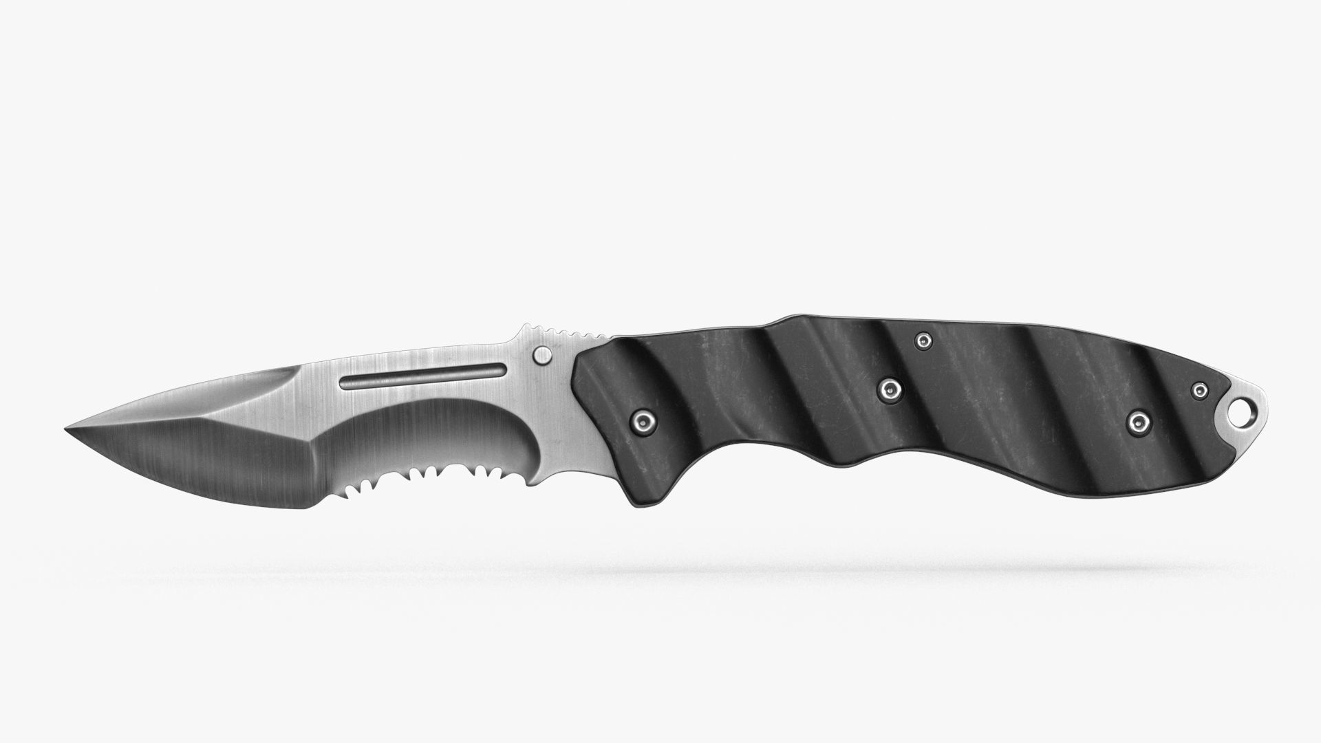 Combat Tactical Knife v2 Low-poly 3D model_2