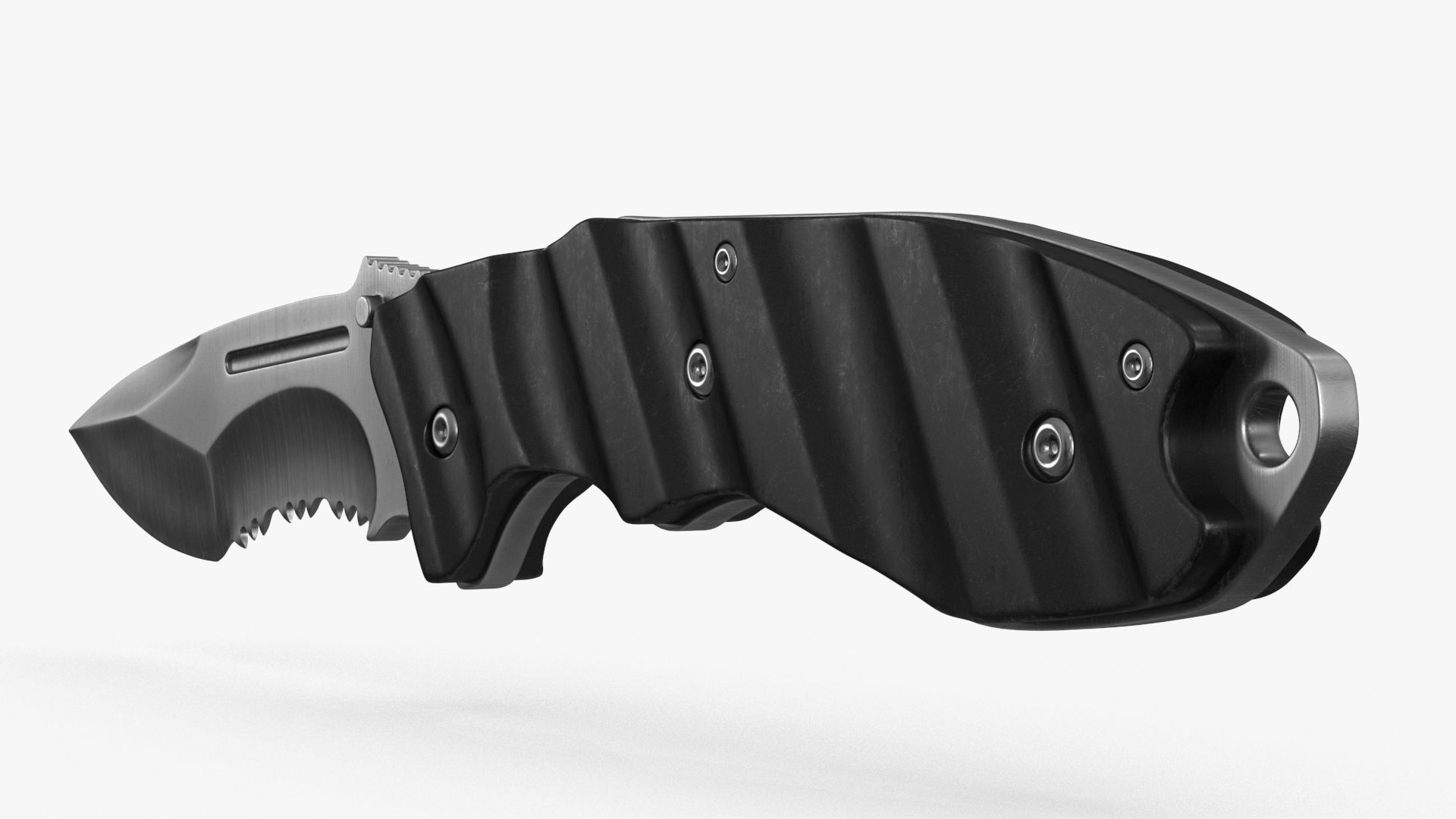 Combat Tactical Knife v2 Low-poly 3D model_3