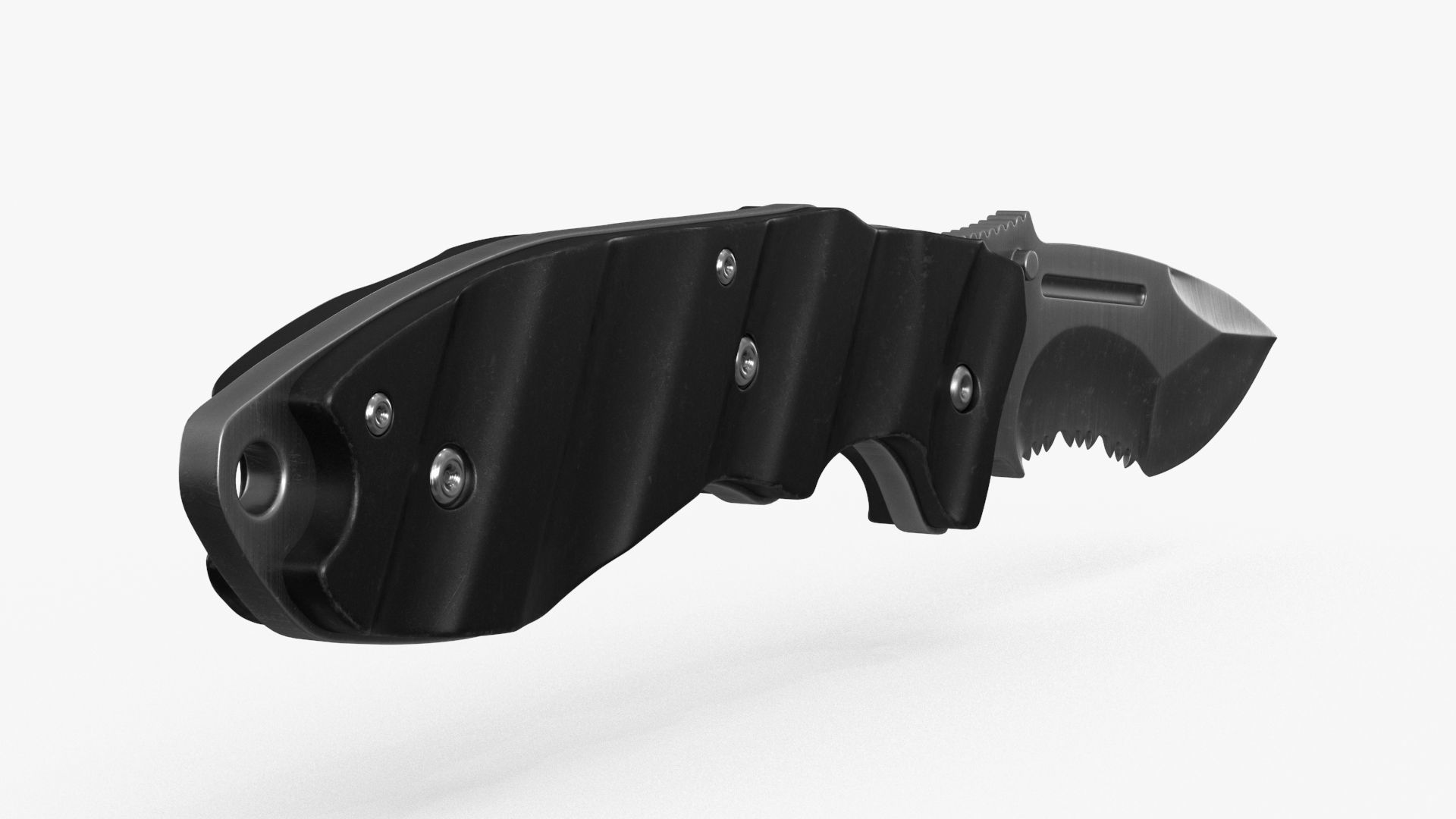 Combat Tactical Knife v2 Low-poly 3D model_5