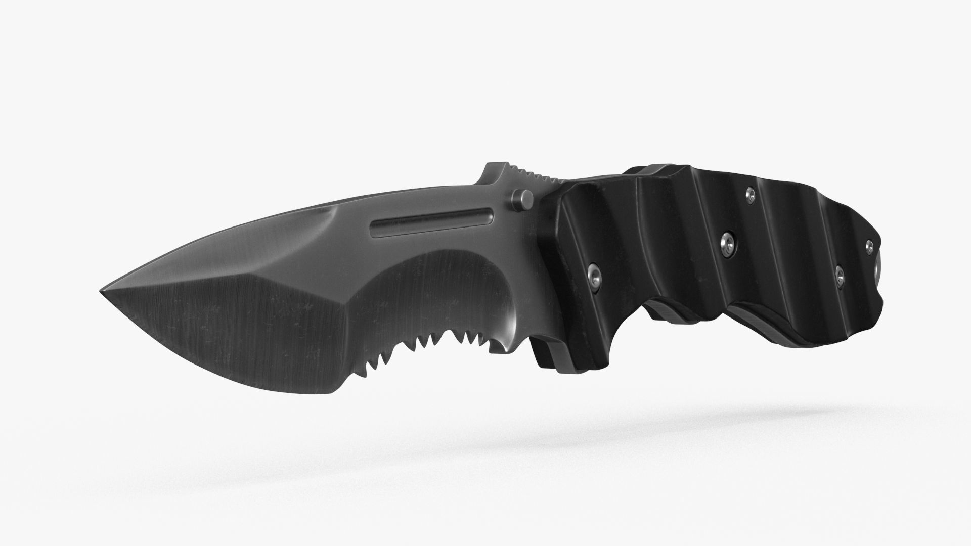 Combat Tactical Knife v2 Low-poly 3D model_8