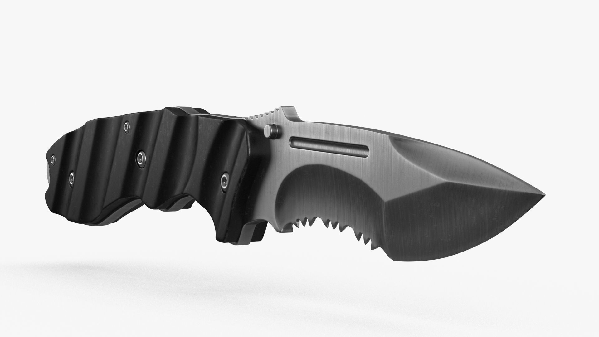 Combat Tactical Knife v2 Low-poly 3D model_7
