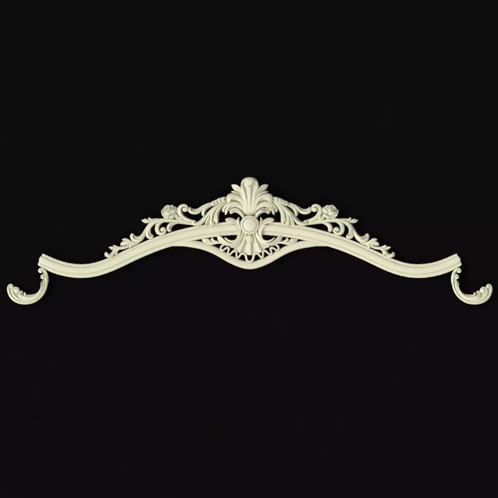 the crown is perfect for a sofa or bed 3D model_0