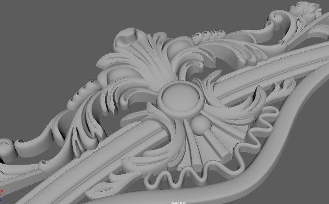 the crown is perfect for a sofa or bed 3D model_2