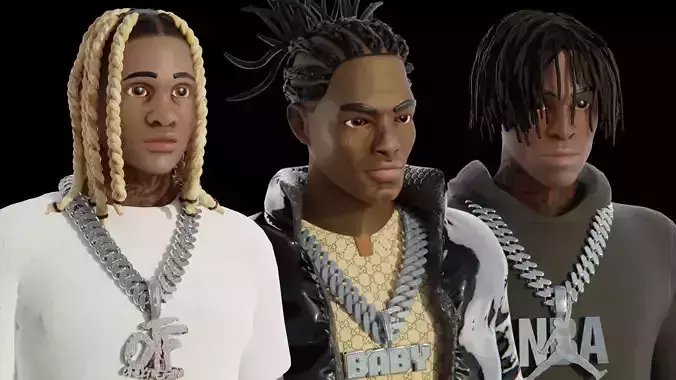 Characters by Tiko 3D Model Collection