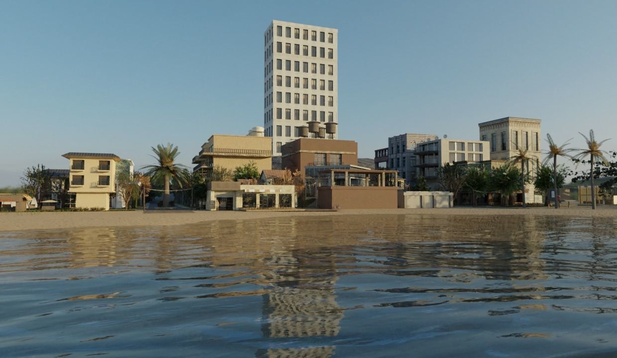 Urban beach and nature areas 3D Model Collection_7