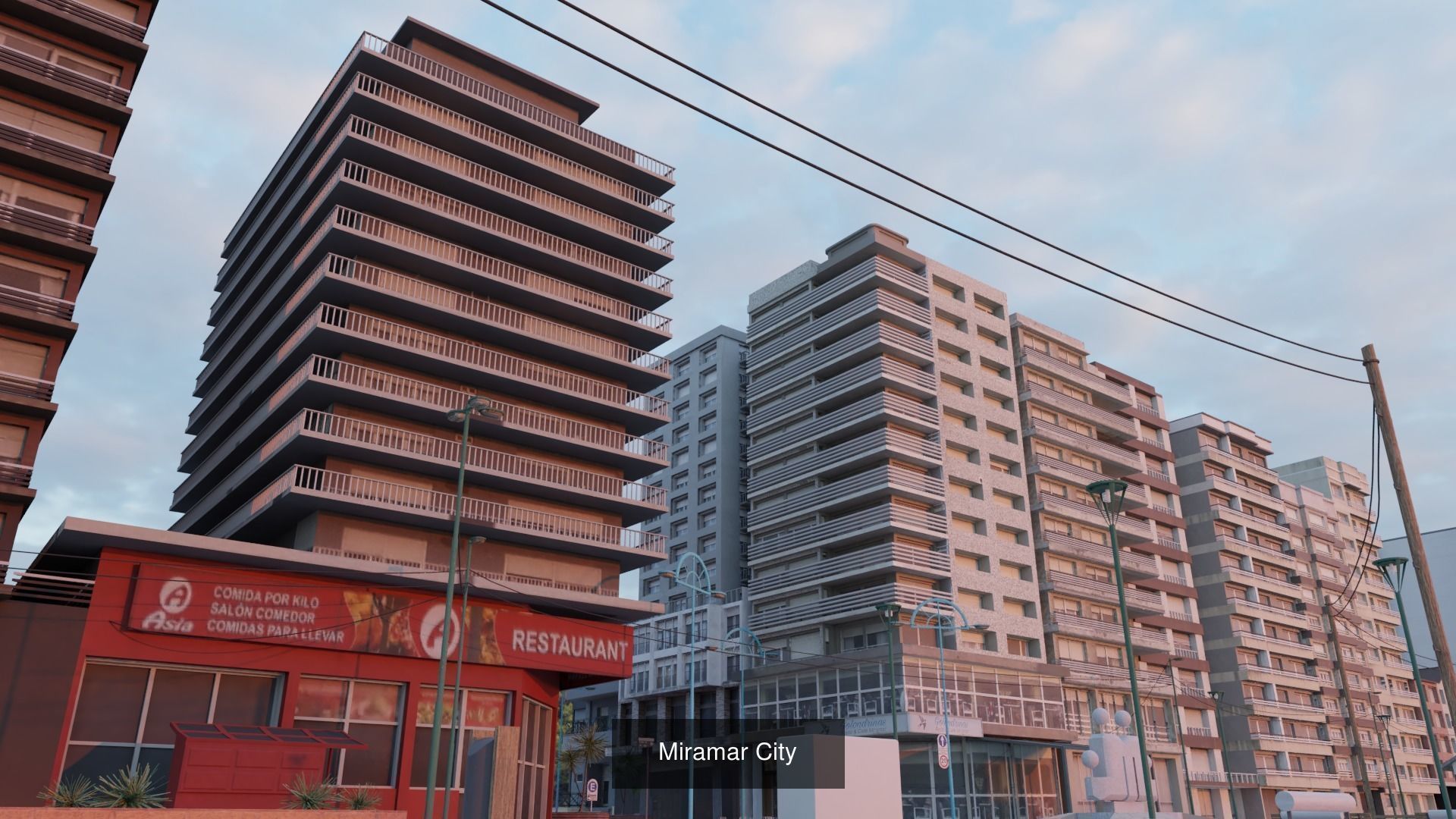 Urban beach and nature areas 3D Model Collection_5